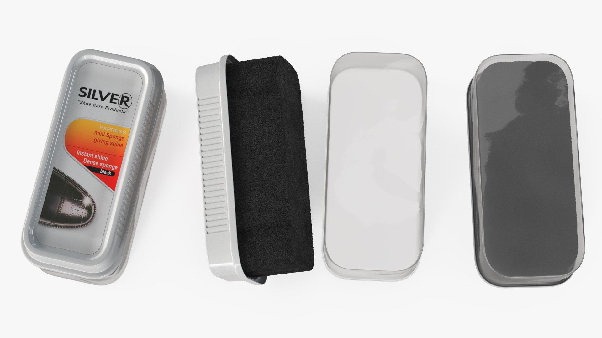 Shoe Shine Sponge Silver 3D model