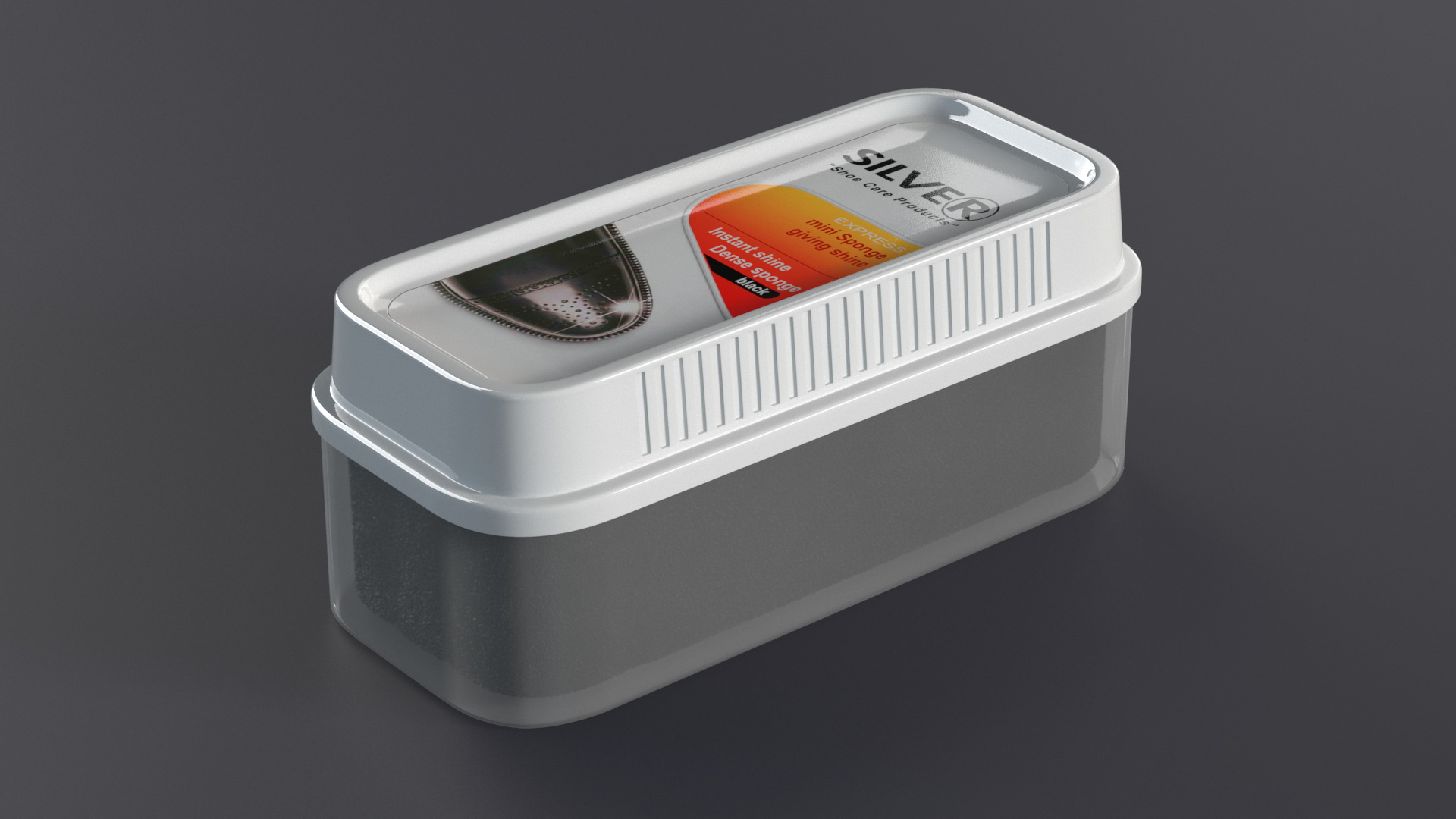 Shoe Shine Sponge Silver 3D model
