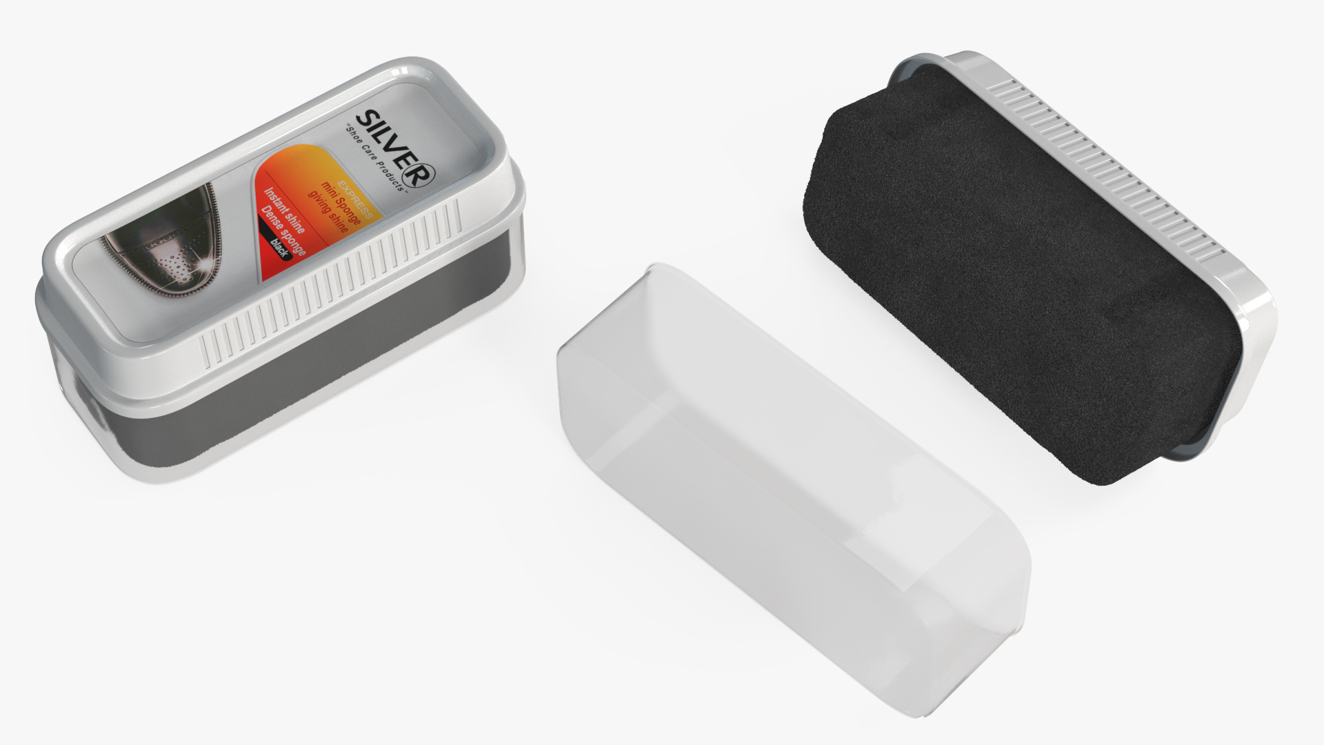 Shoe Shine Sponge Silver 3D model
