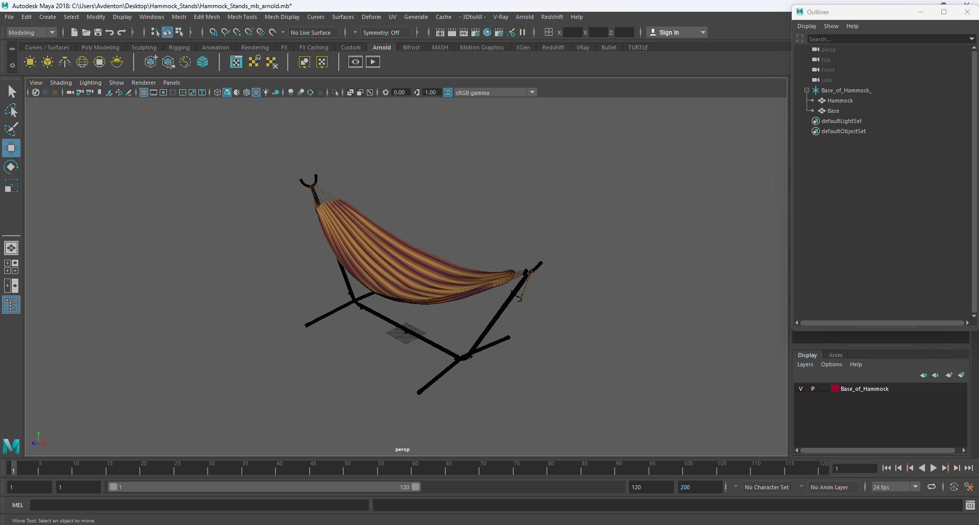 3D model Base of Hammock