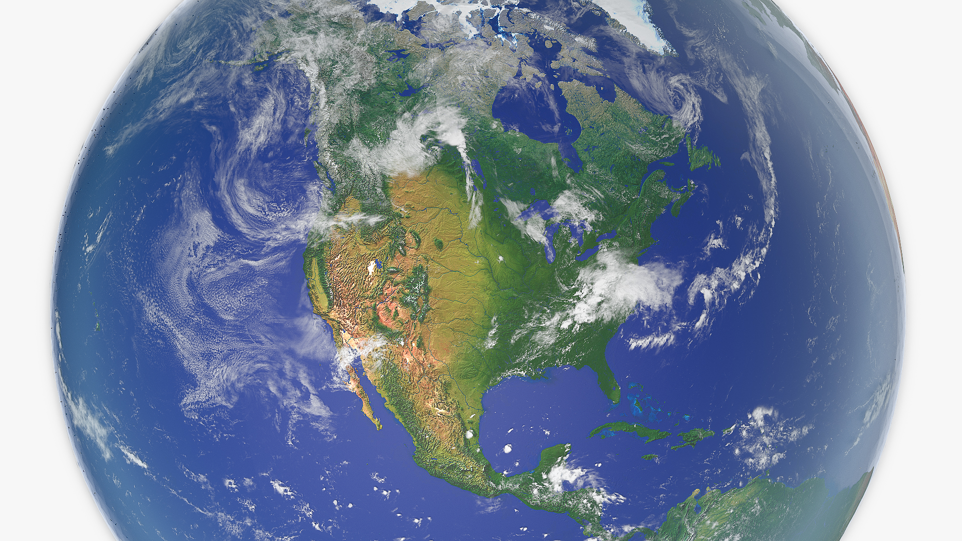 3D model Detailed Earth Globe