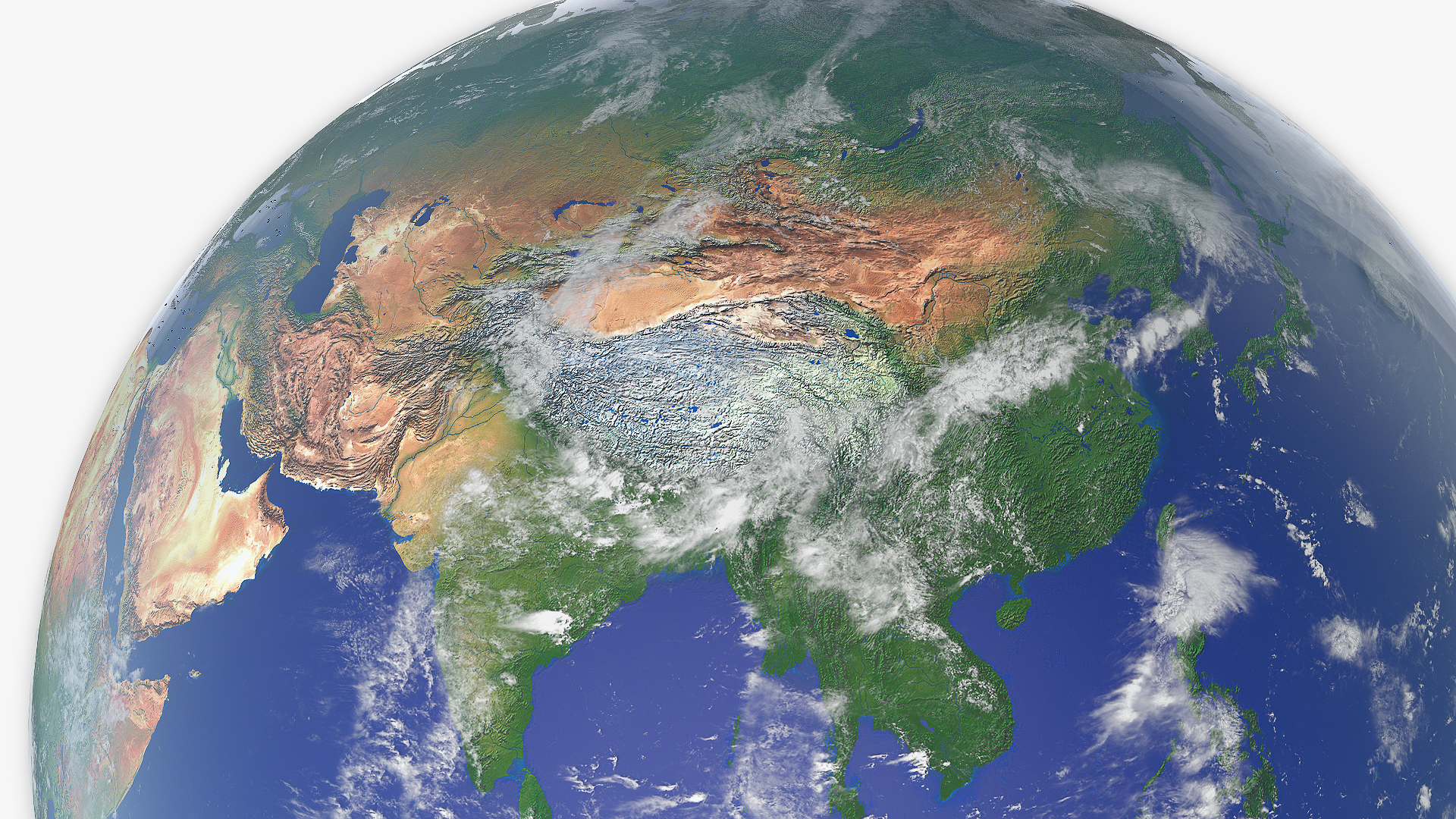 3D model Detailed Earth Globe
