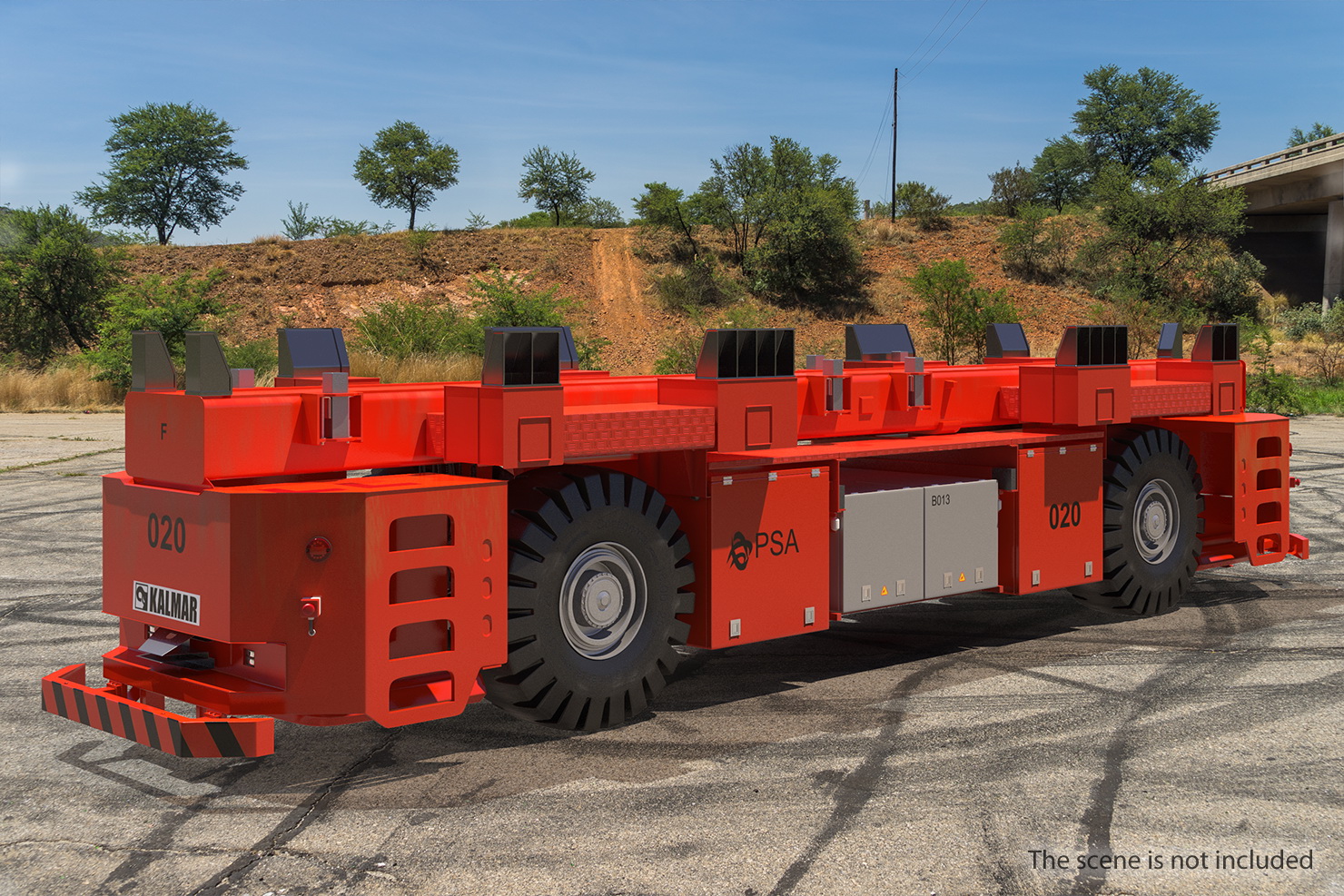 3D Kalmar AGV Dirty