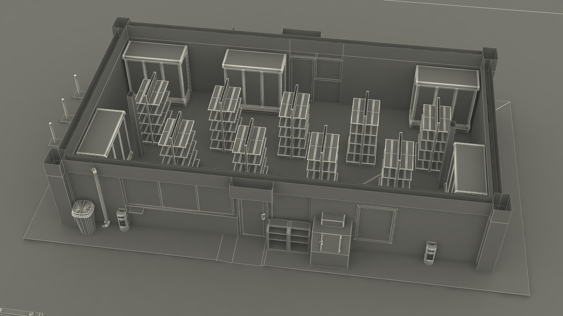 Filling Station Green Small 3D