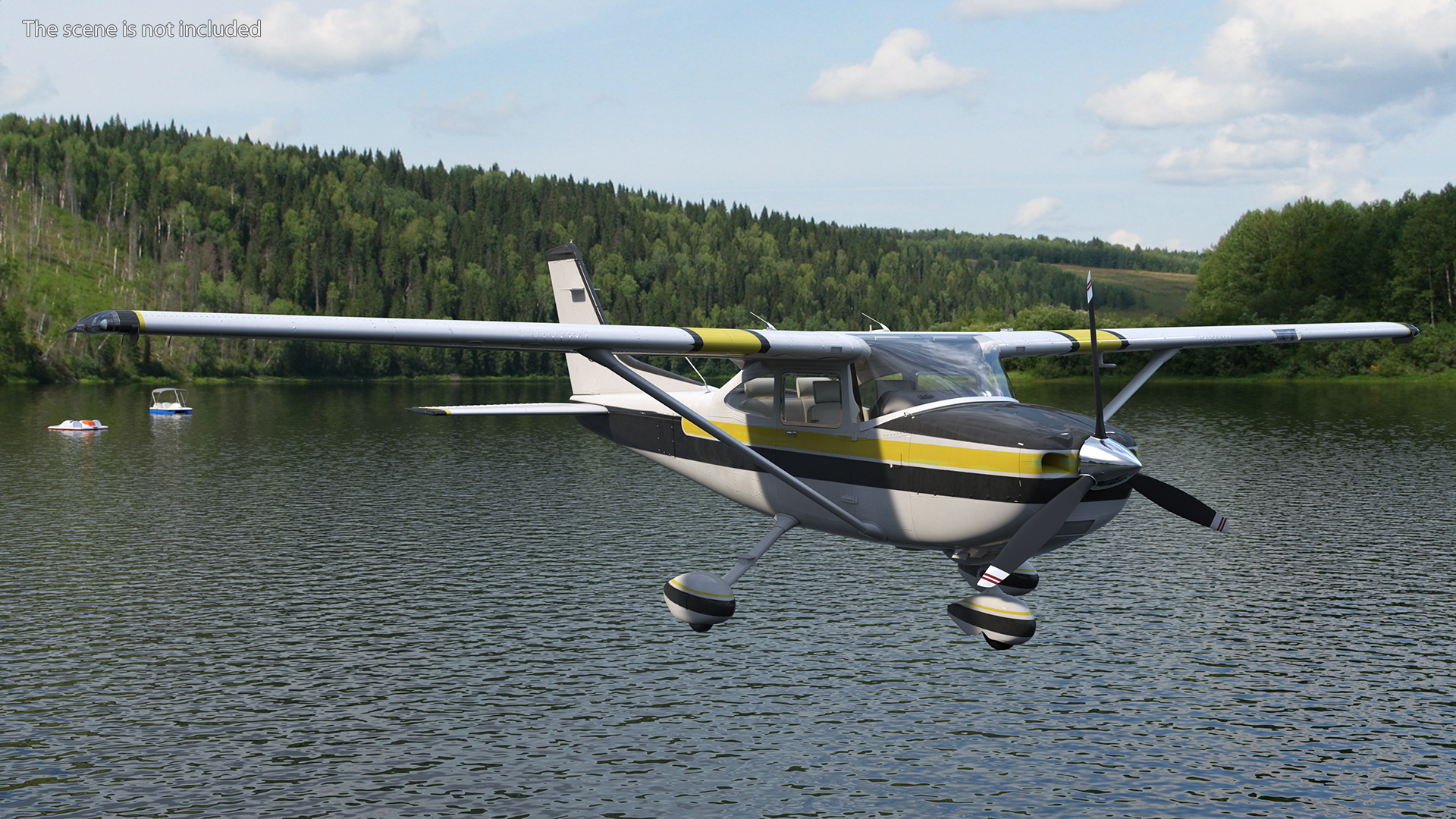 Four Seat Light Utility Aircraft 3D