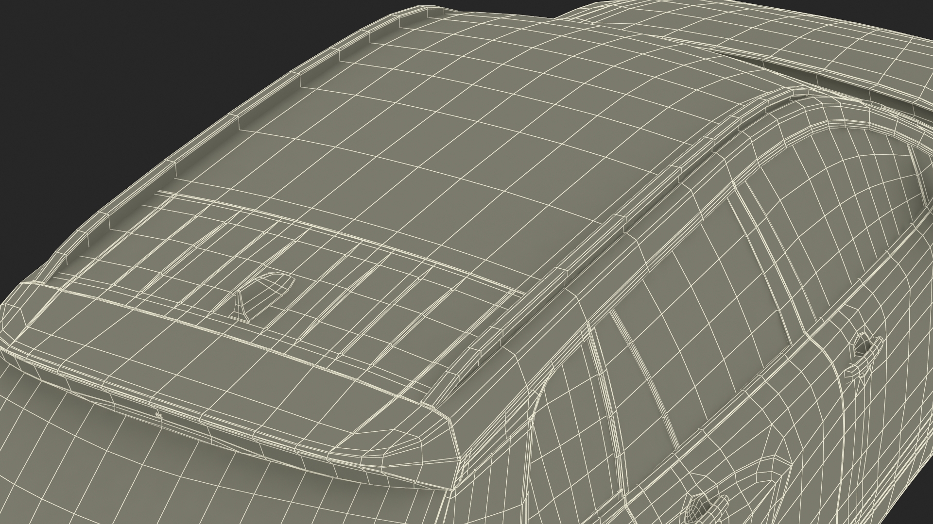 Generic SUV Vehicle Red Color 3D model