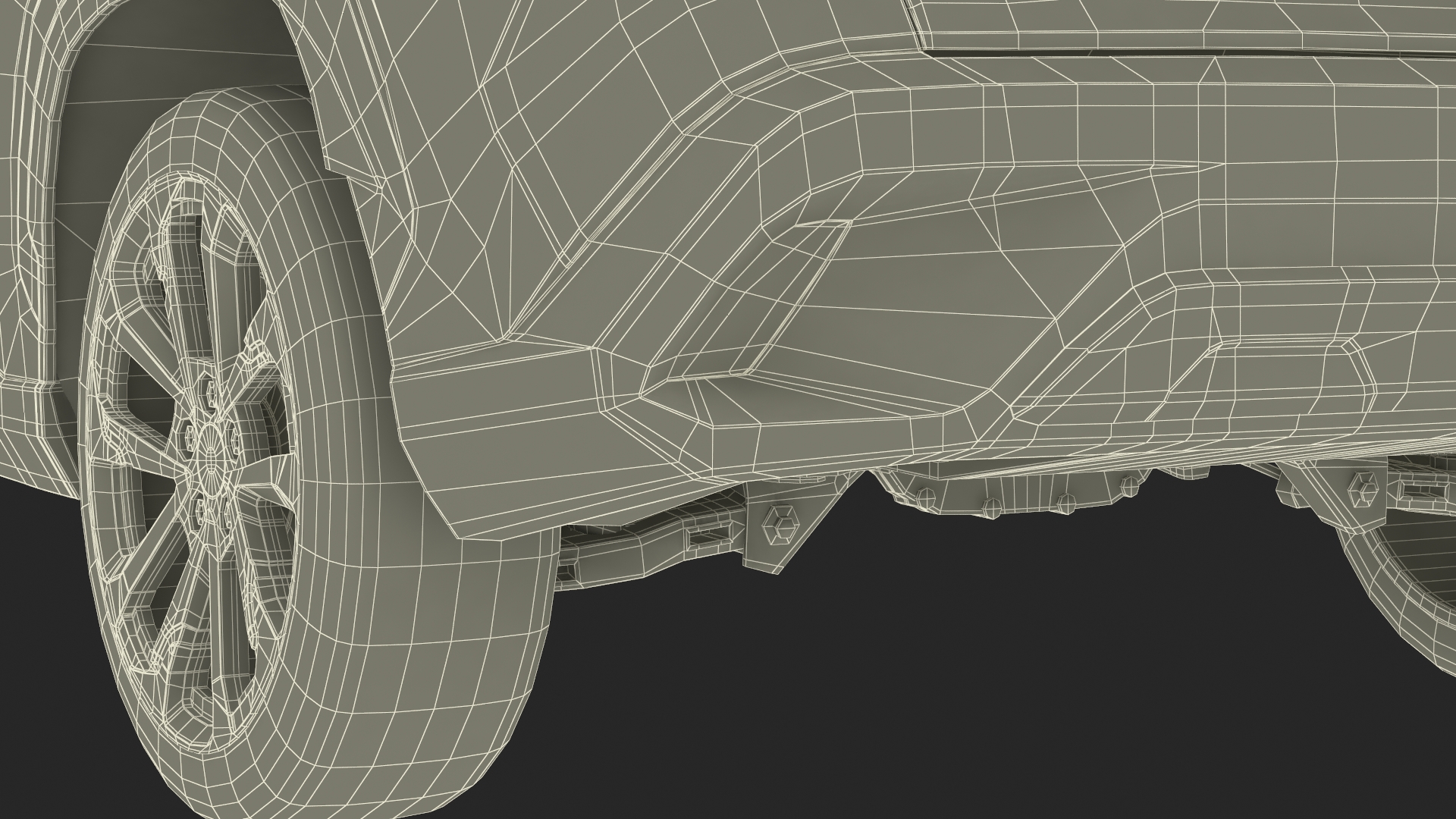 Generic SUV Vehicle Red Color 3D model
