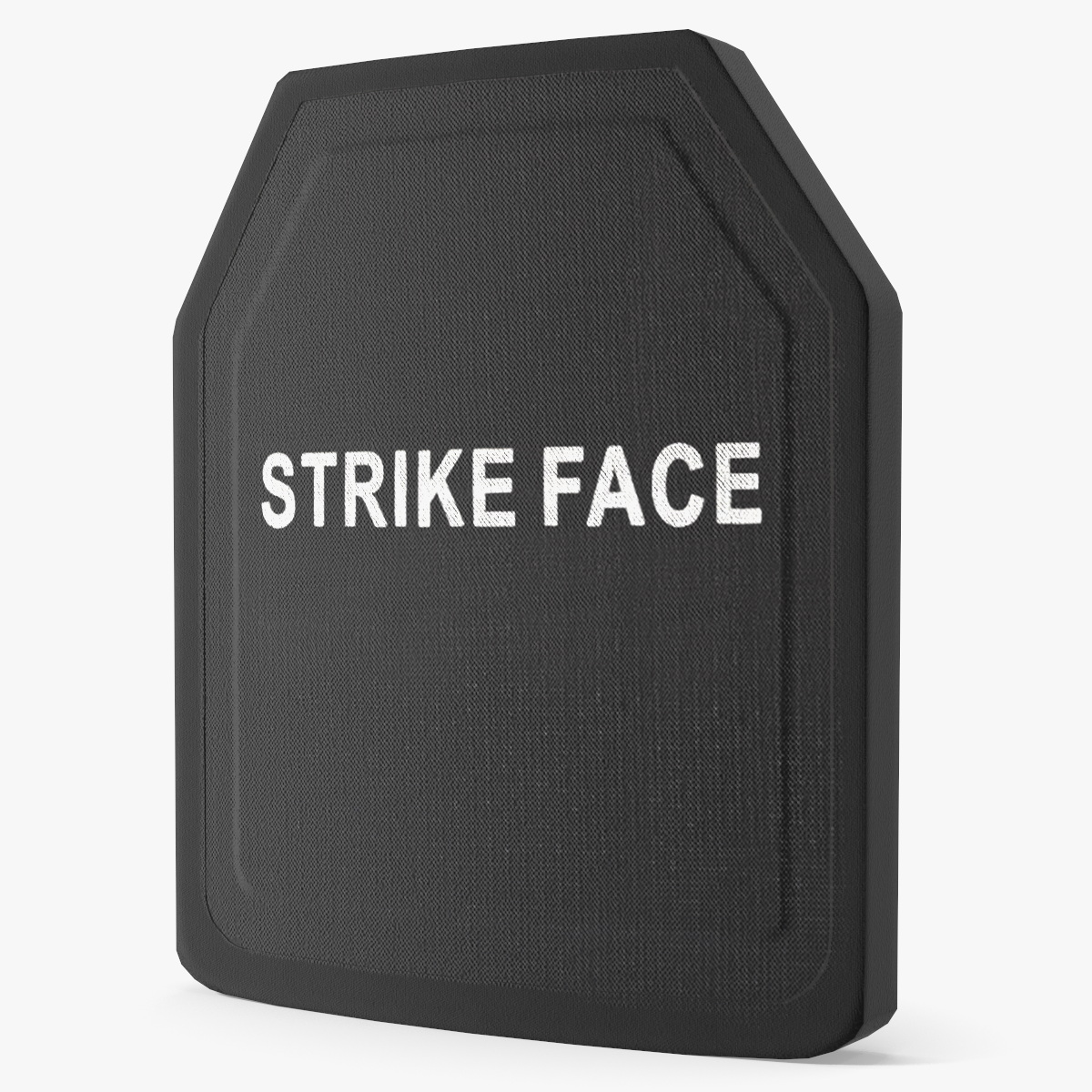 Ballistic Armor Plate Black Game Ready