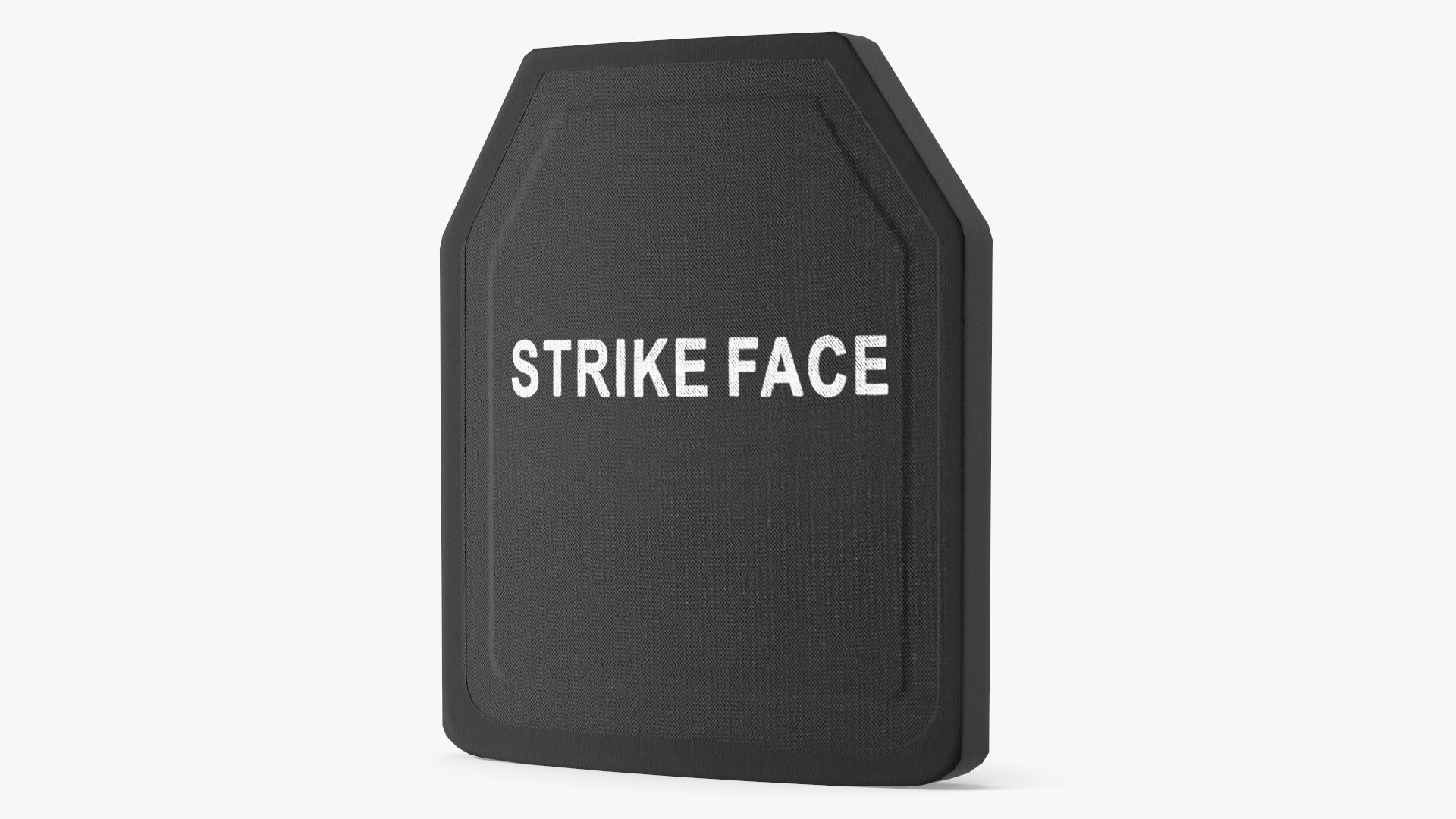 Ballistic Armor Plate Black Game Ready