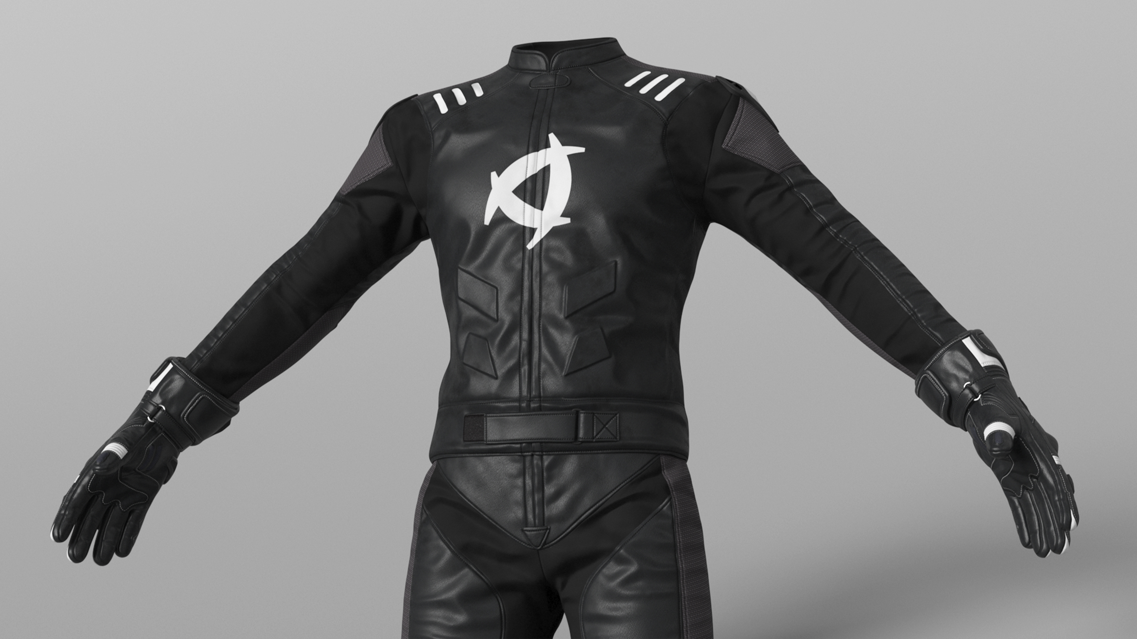 NEARX Suit Protective Riding Gear Black 3D model