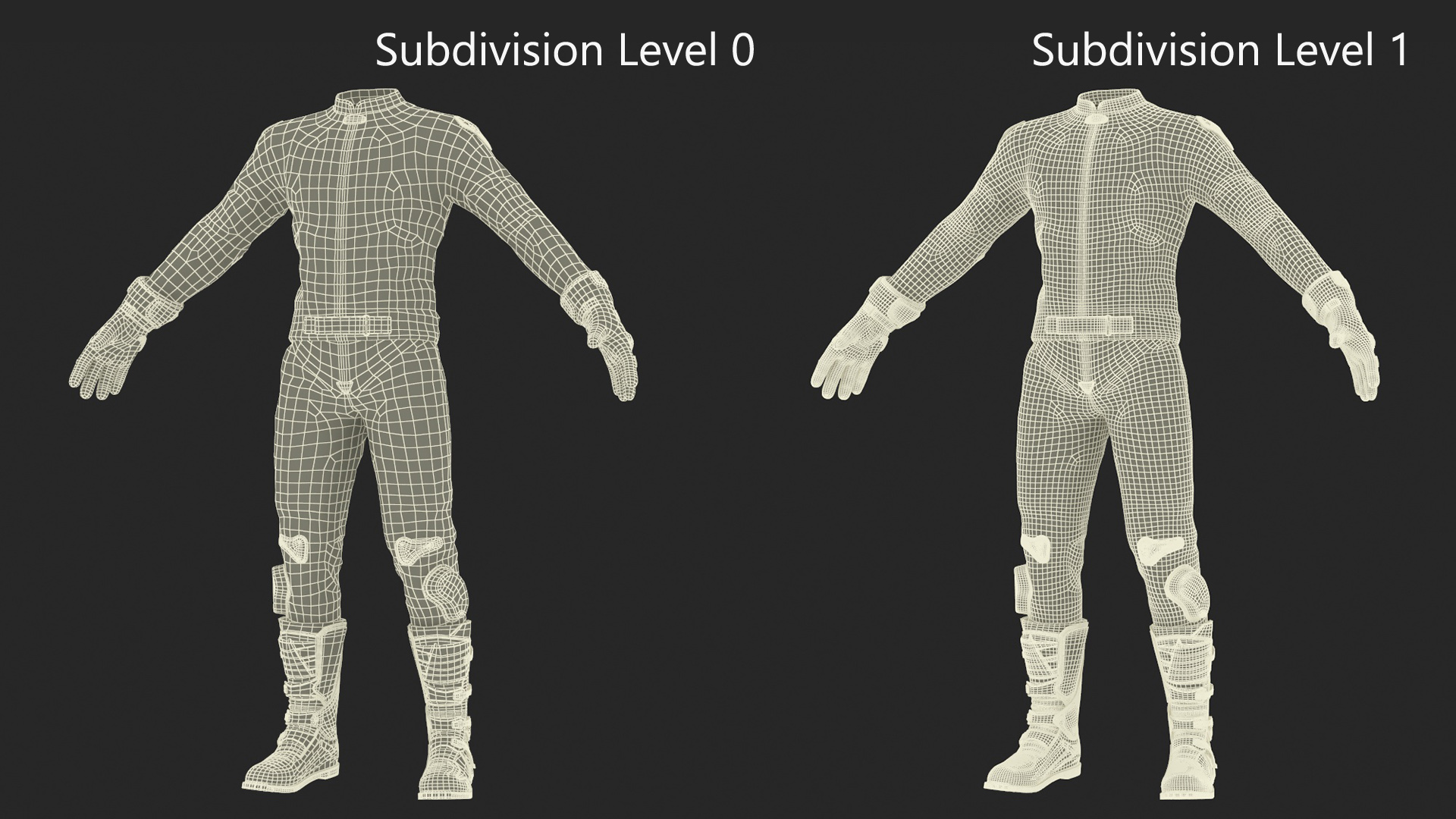 NEARX Suit Protective Riding Gear Black 3D model