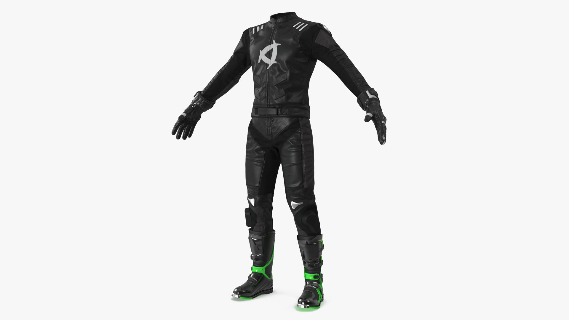 NEARX Suit Protective Riding Gear Black 3D model