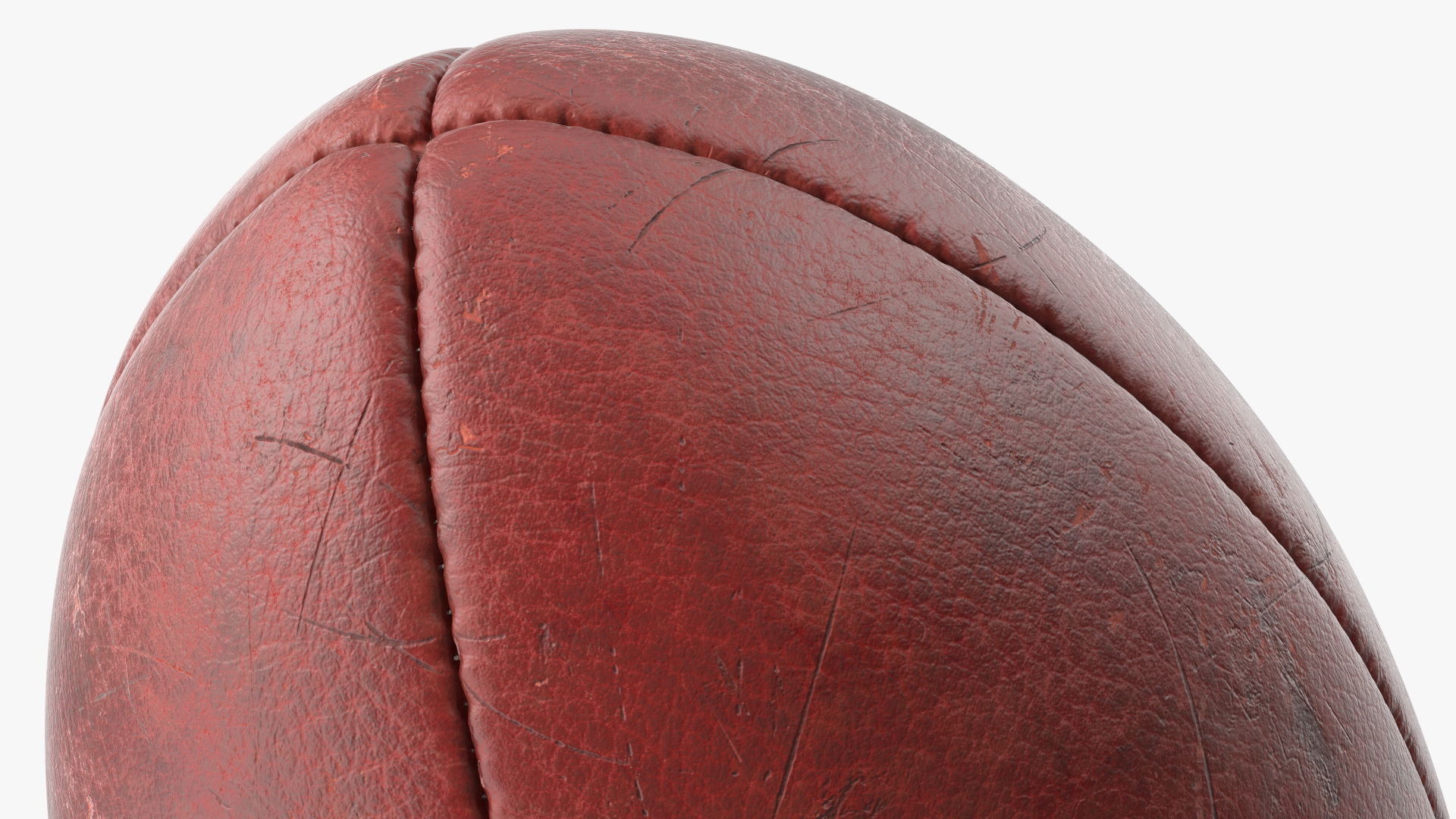 Vintage Leather Lace Up Rugby Ball 3D model
