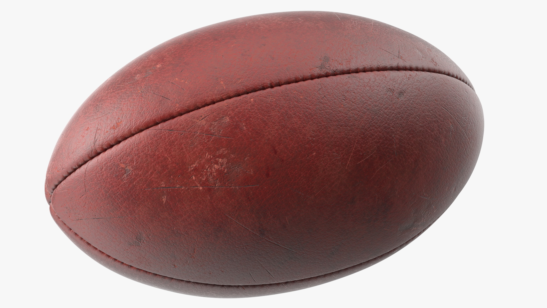 Vintage Leather Lace Up Rugby Ball 3D model