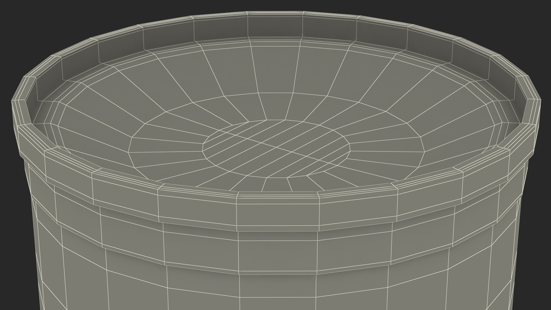 3D Aluminum Milk Bucket Can Full Old model