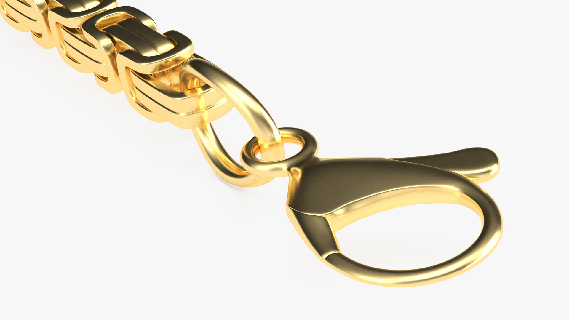 3D Byzantine Jewelry Chain Gold model
