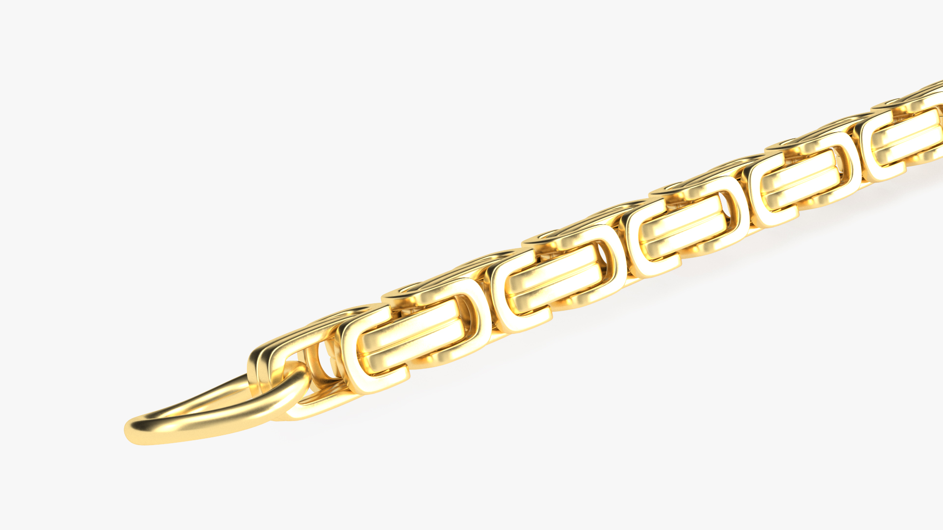 3D Byzantine Jewelry Chain Gold model