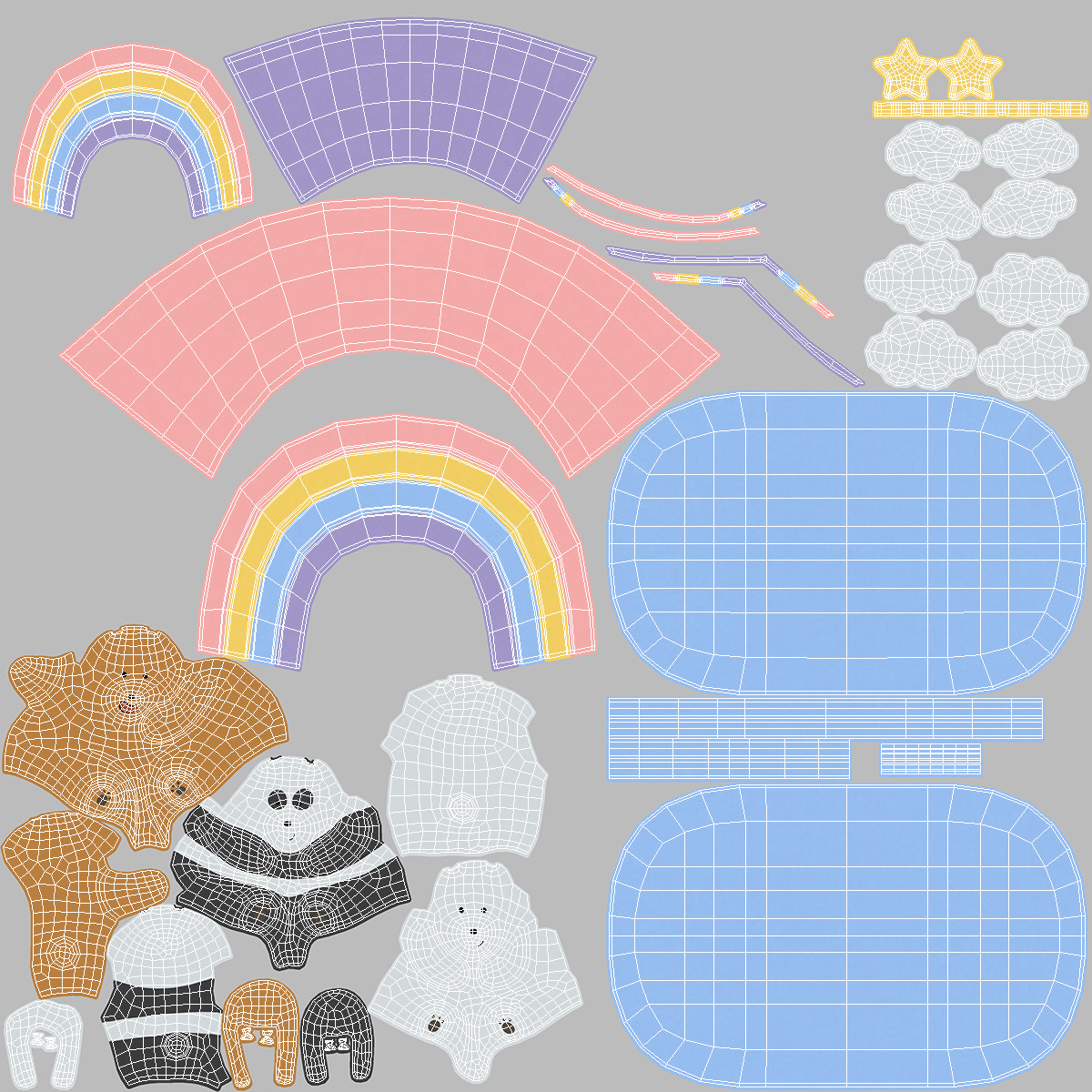 Phone Holder We Bare Bears Watch the Rainbow 3D model