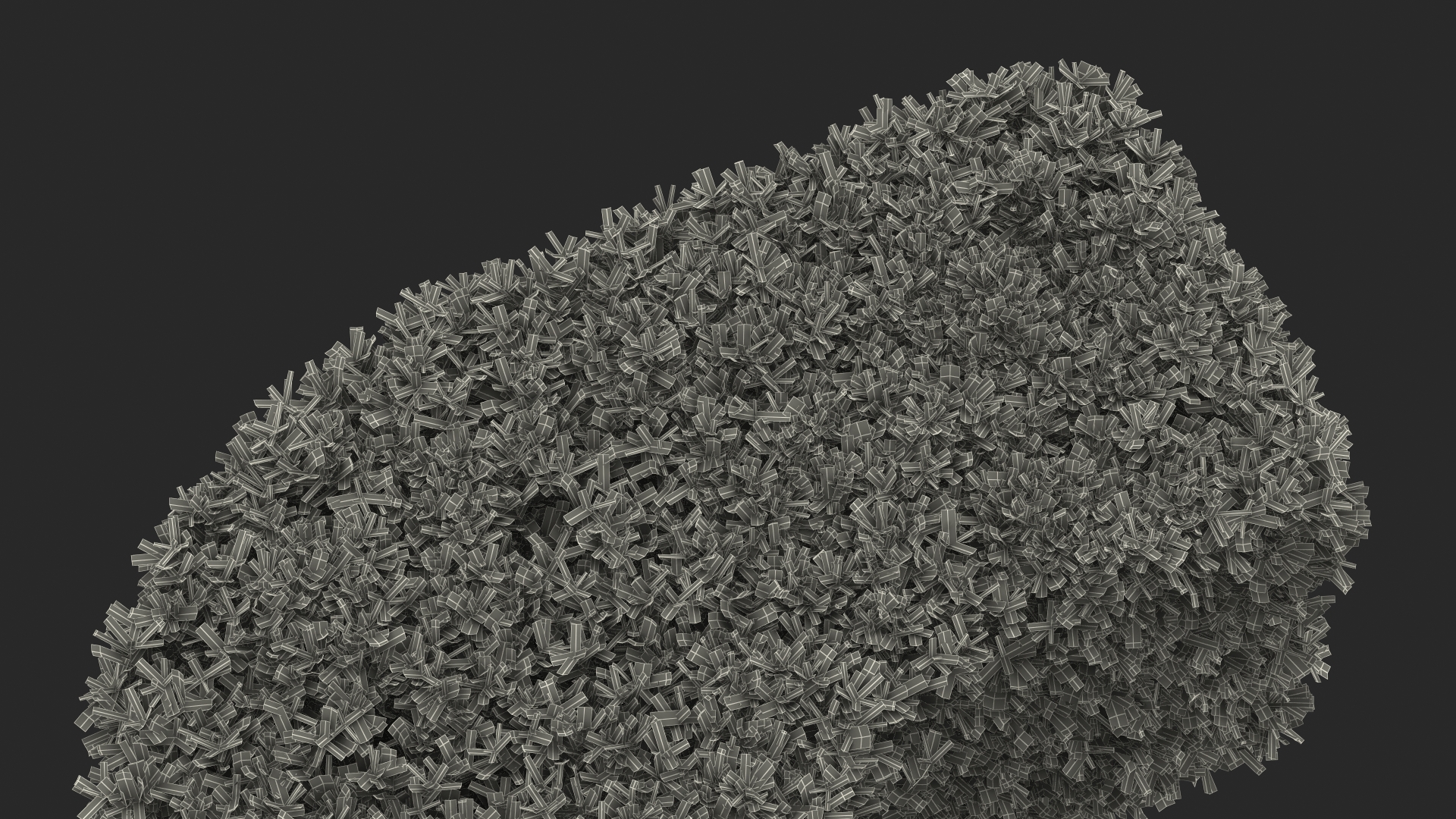 Boxwood Corner Bush 3D model