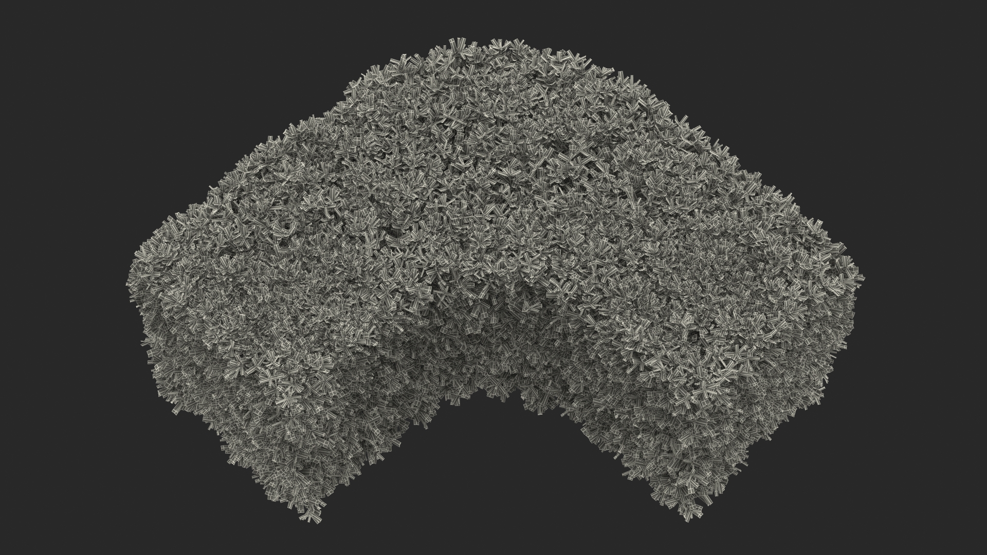 Boxwood Corner Bush 3D model