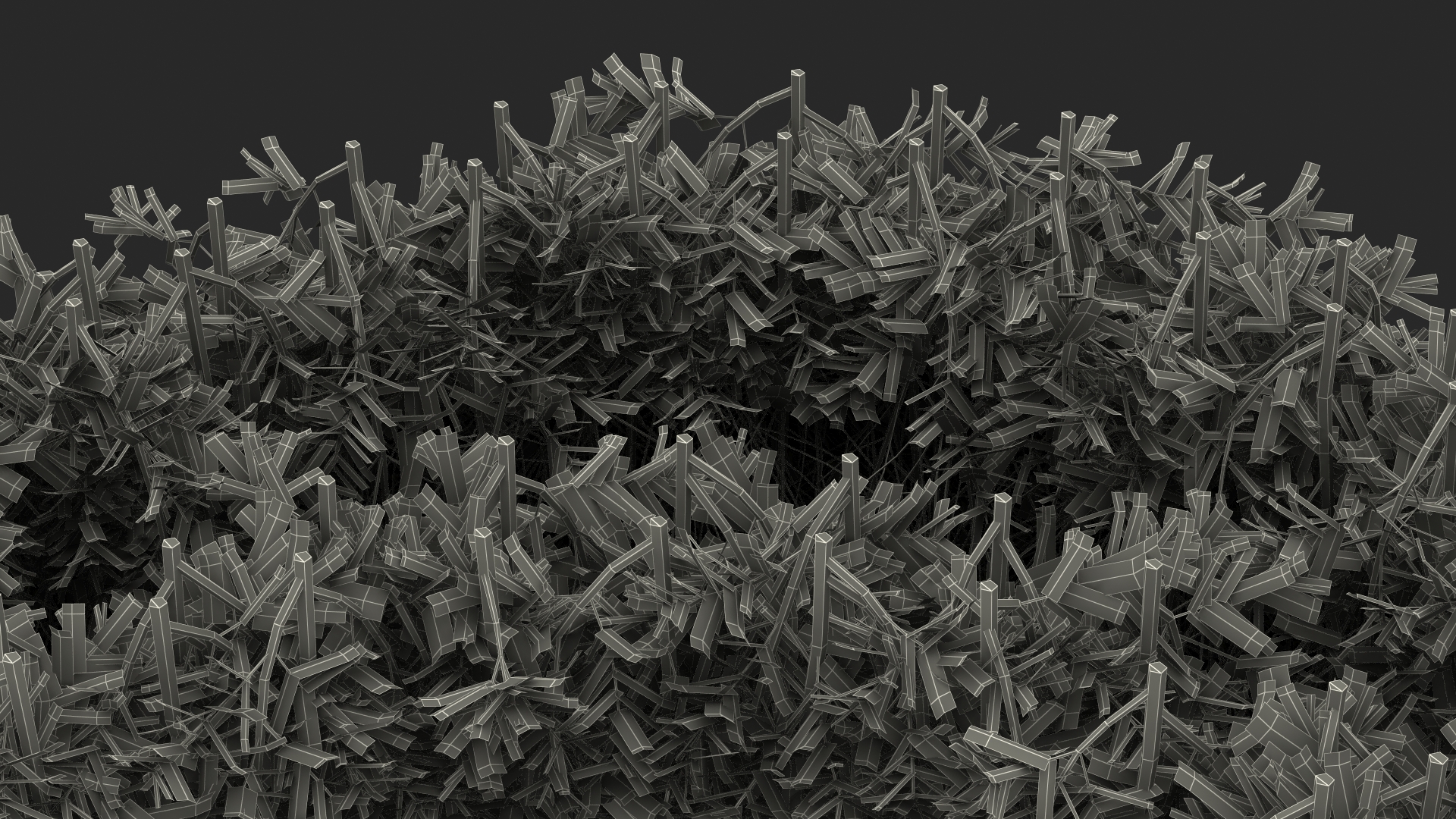 Boxwood Corner Bush 3D model