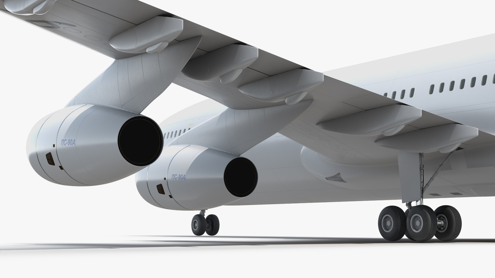 3D model Ilyushin IL-96-400 Rigged