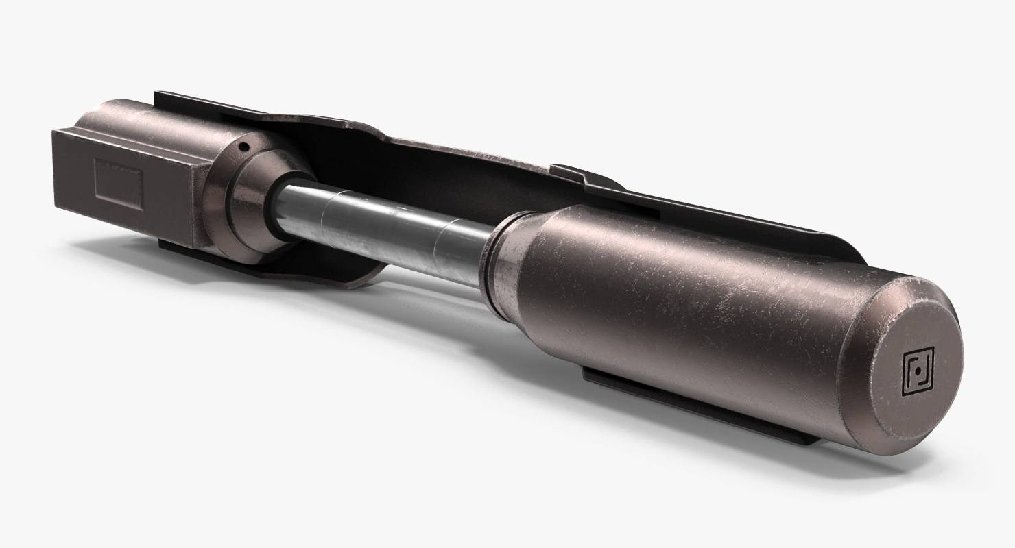 Sci Fi Anodized Piston 7 3D model