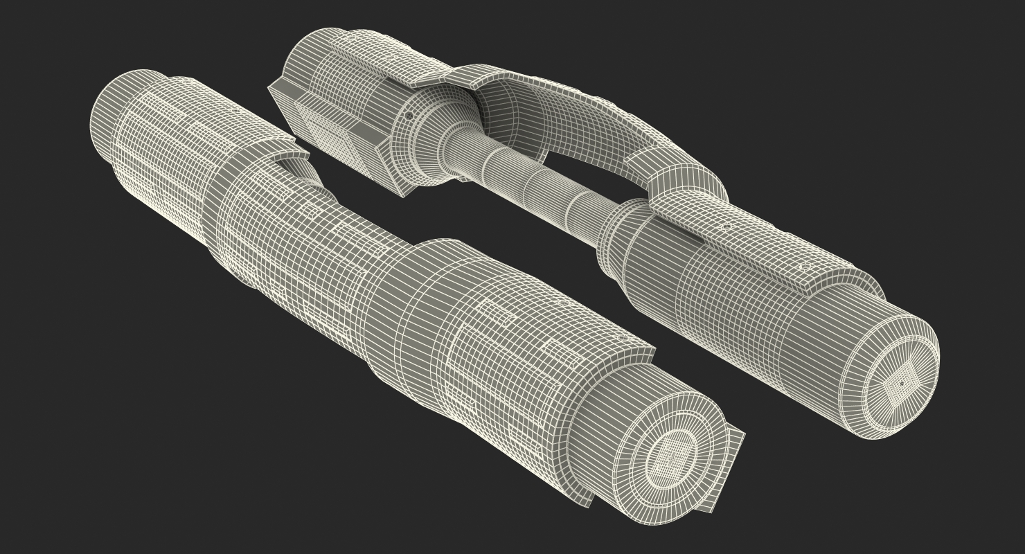 Sci Fi Anodized Piston 7 3D model