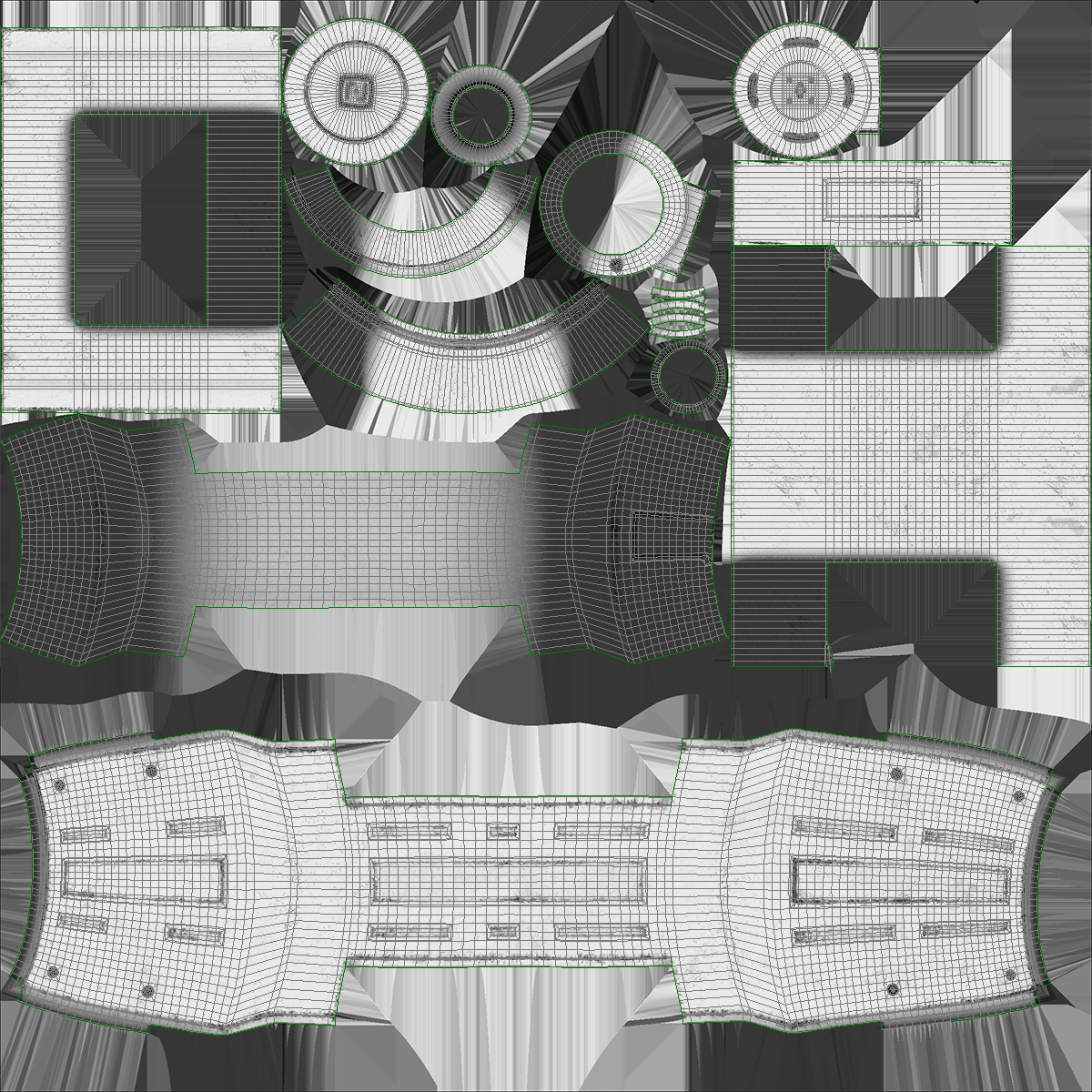 Sci Fi Anodized Piston 7 3D model