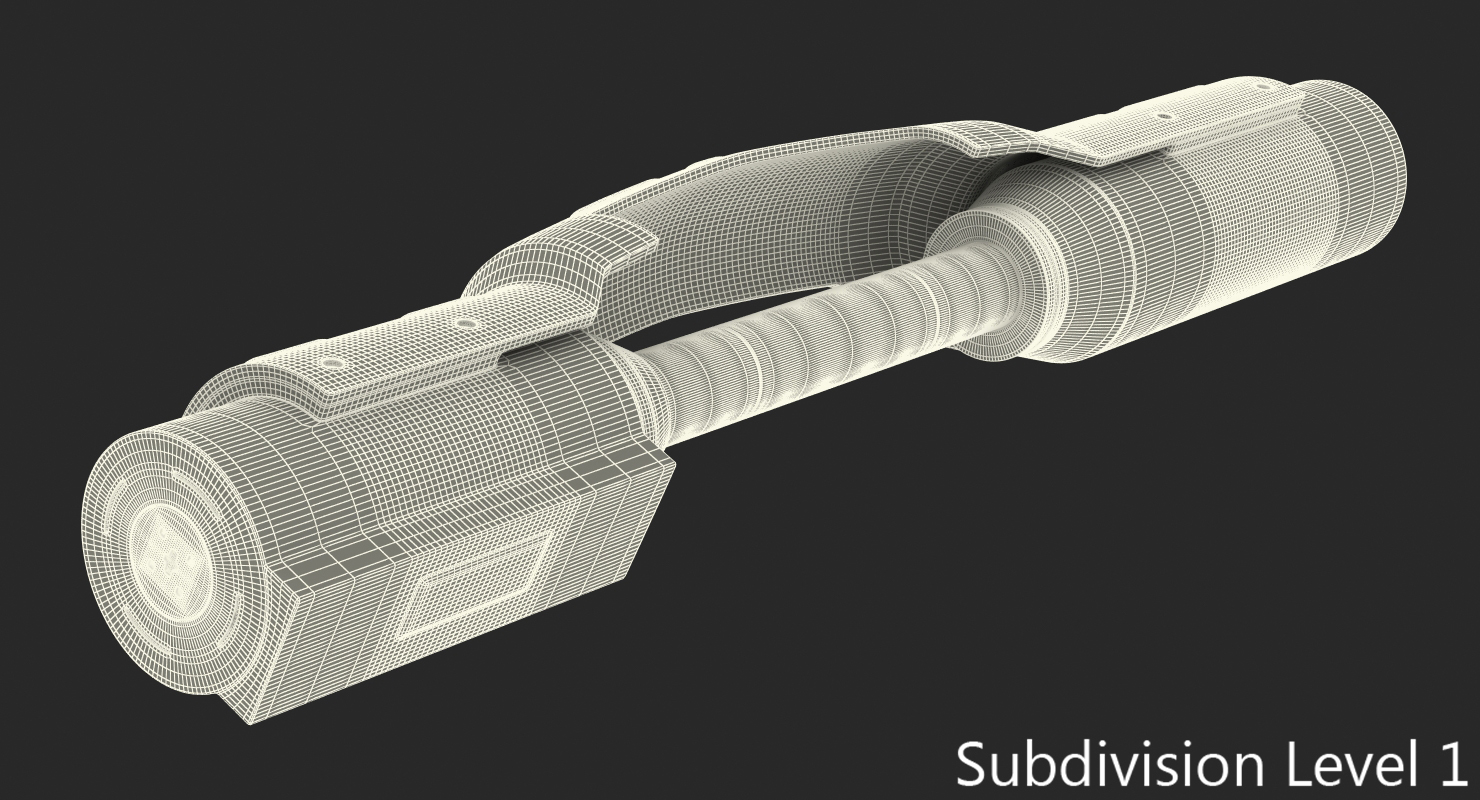 Sci Fi Anodized Piston 7 3D model