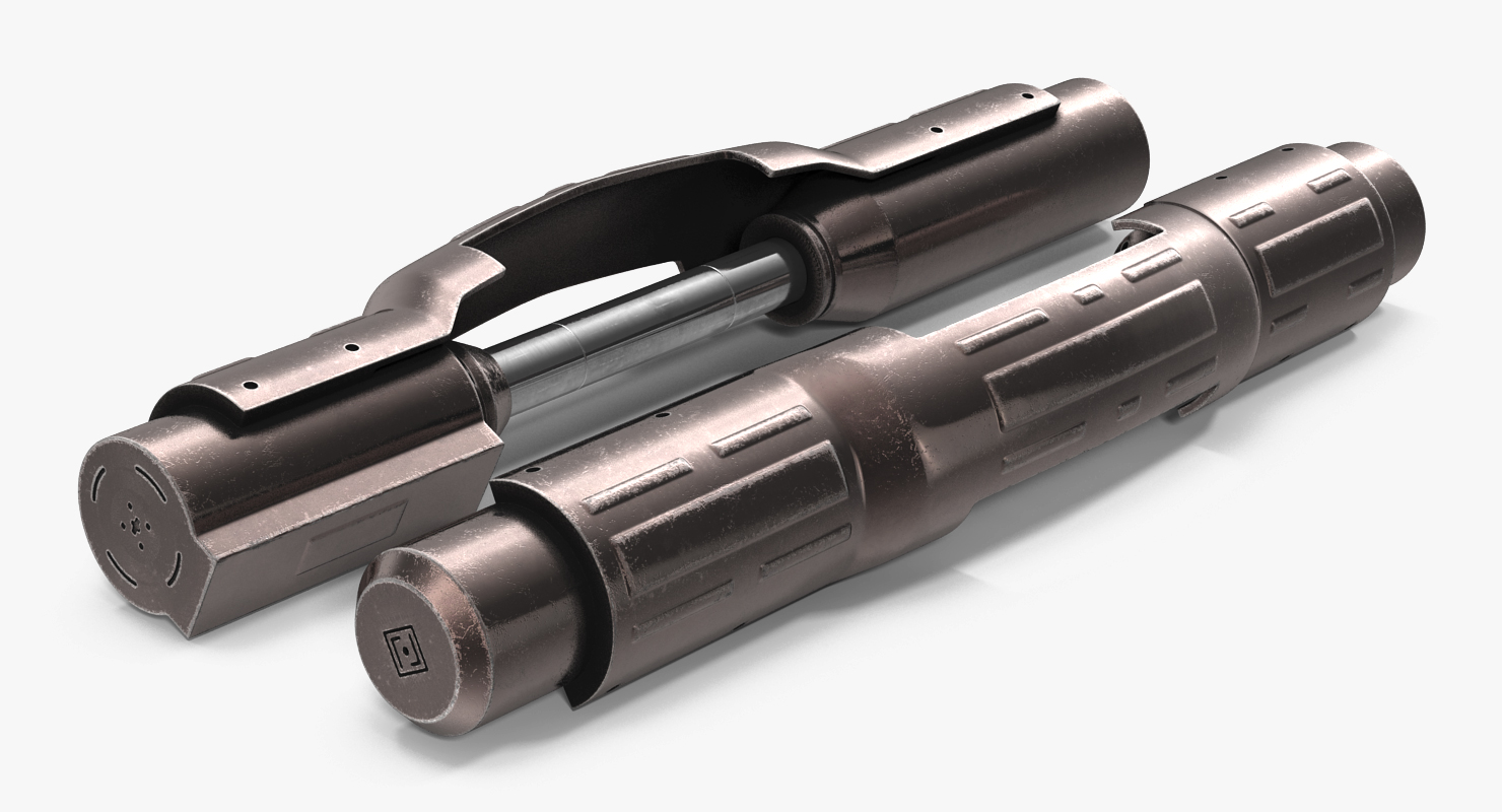 Sci Fi Anodized Piston 7 3D model