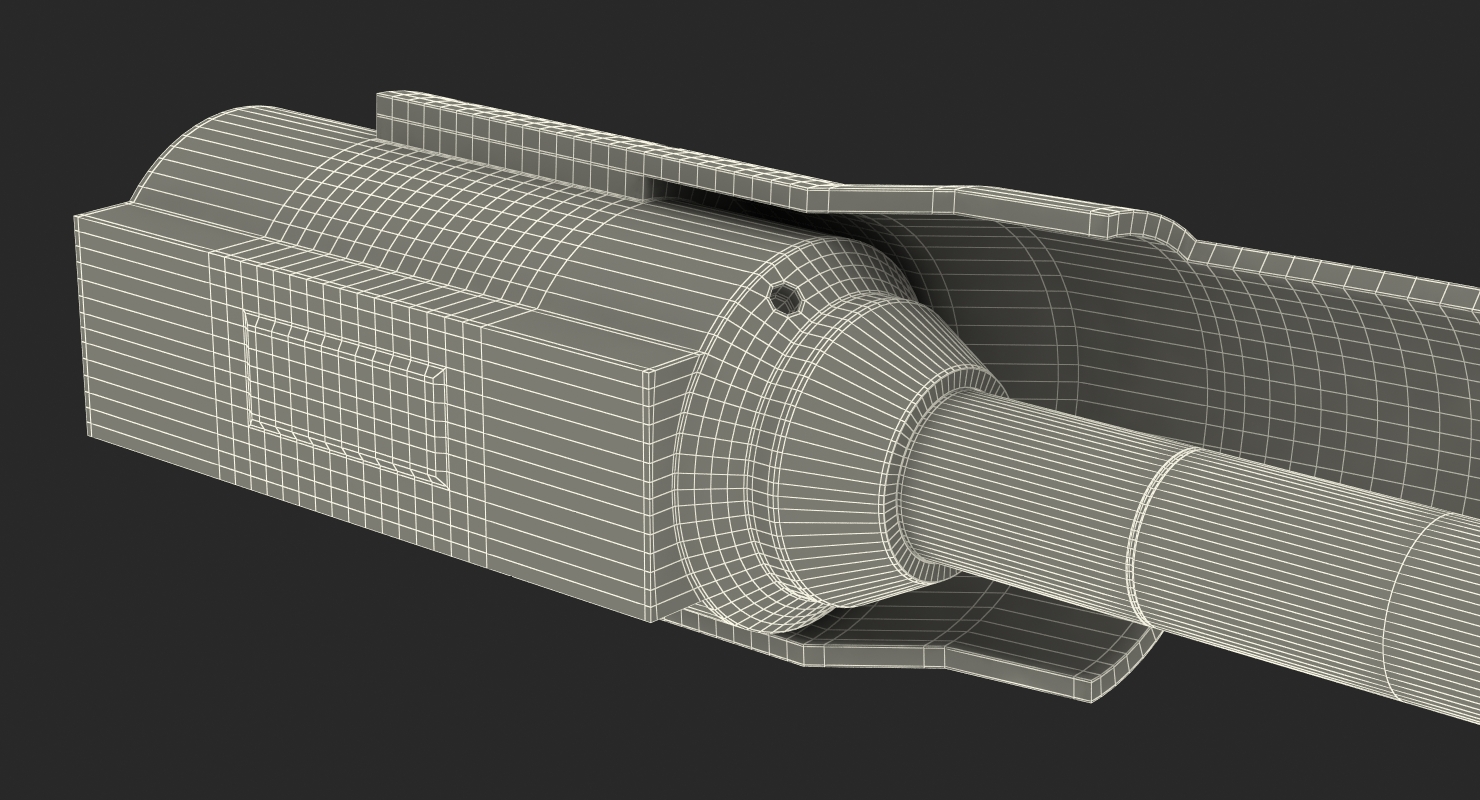Sci Fi Anodized Piston 7 3D model