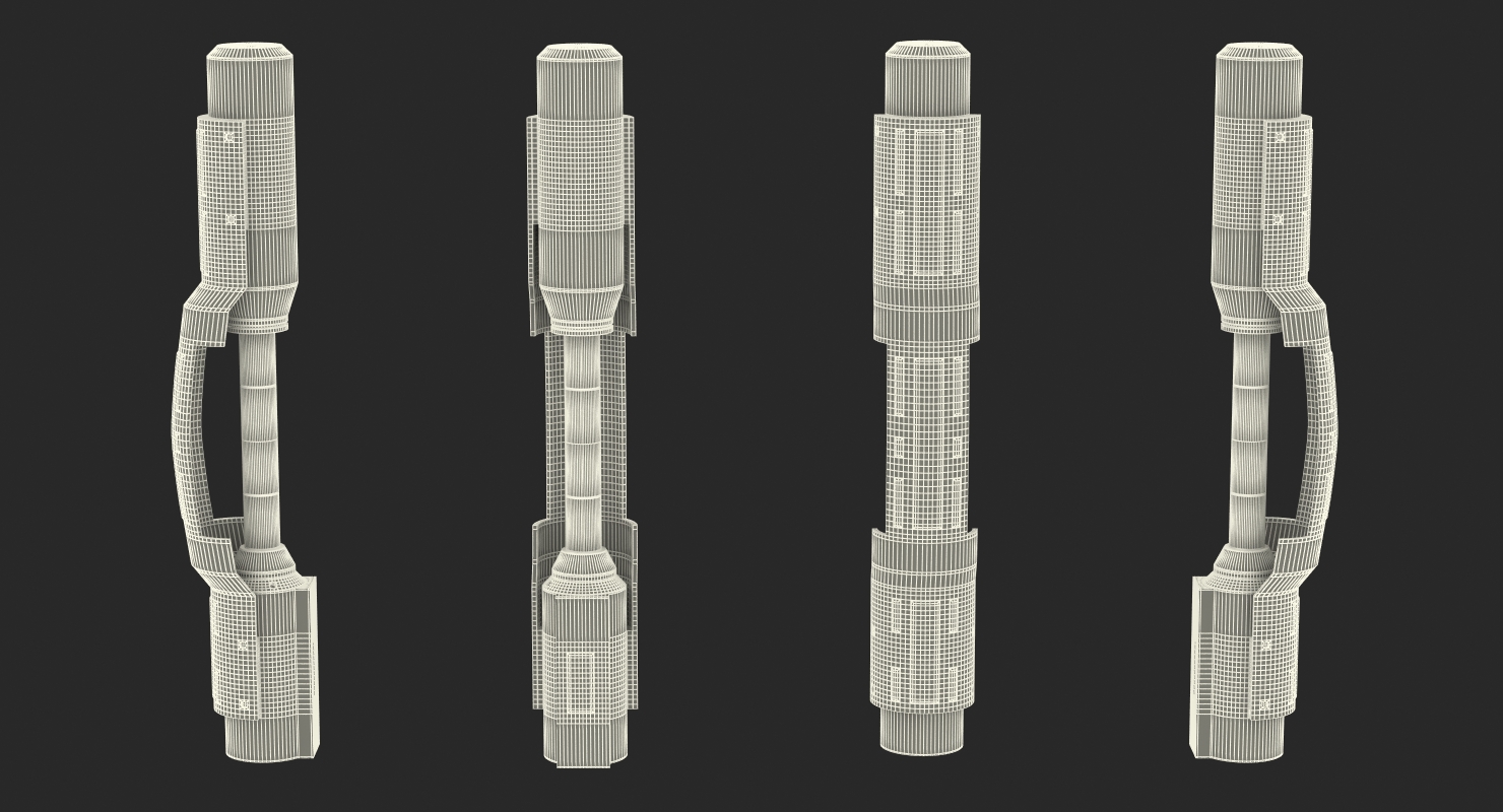 Sci Fi Anodized Piston 7 3D model