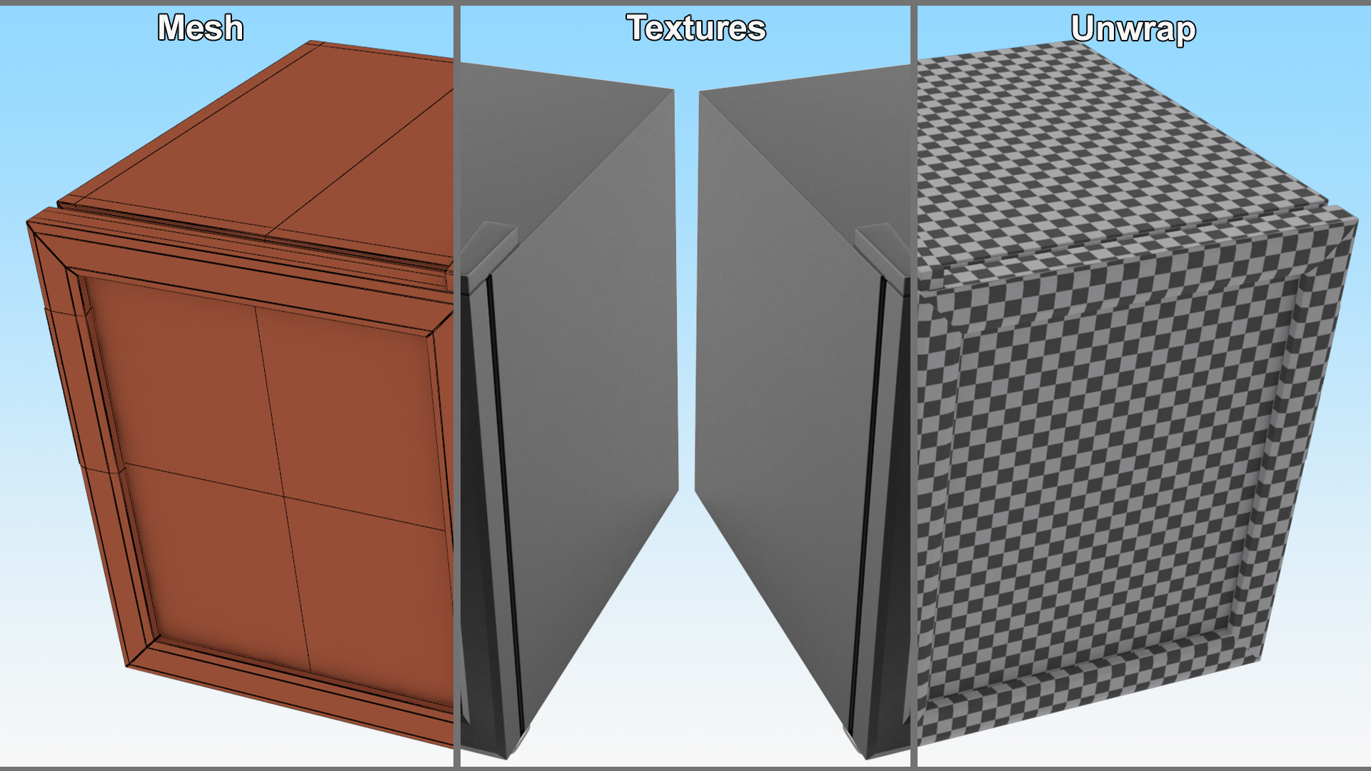 Beverage Refrigerator Cooler Black 3D model