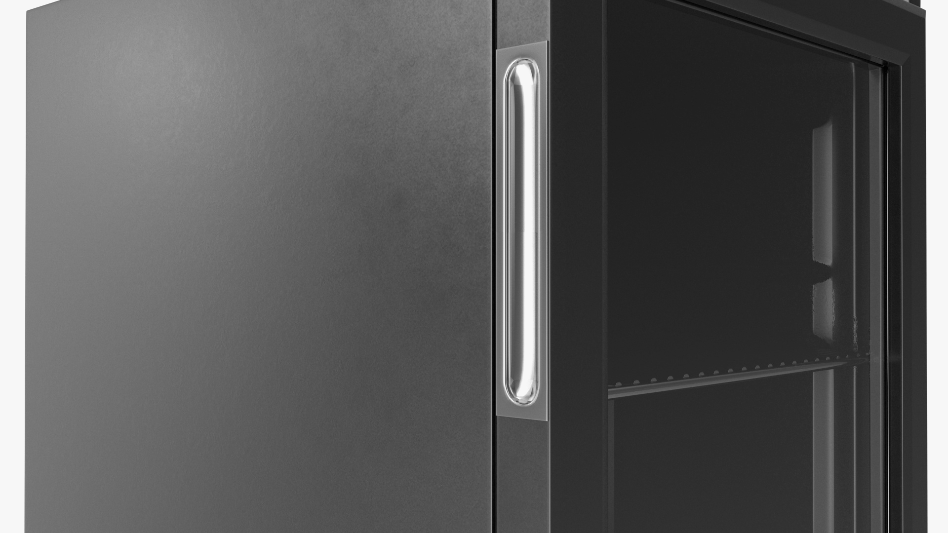 Beverage Refrigerator Cooler Black 3D model