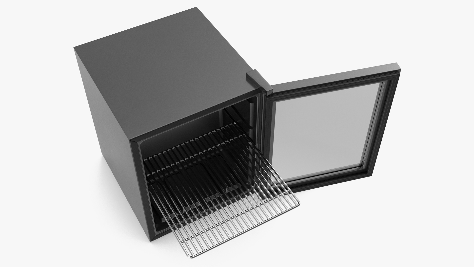 Beverage Refrigerator Cooler Black 3D model