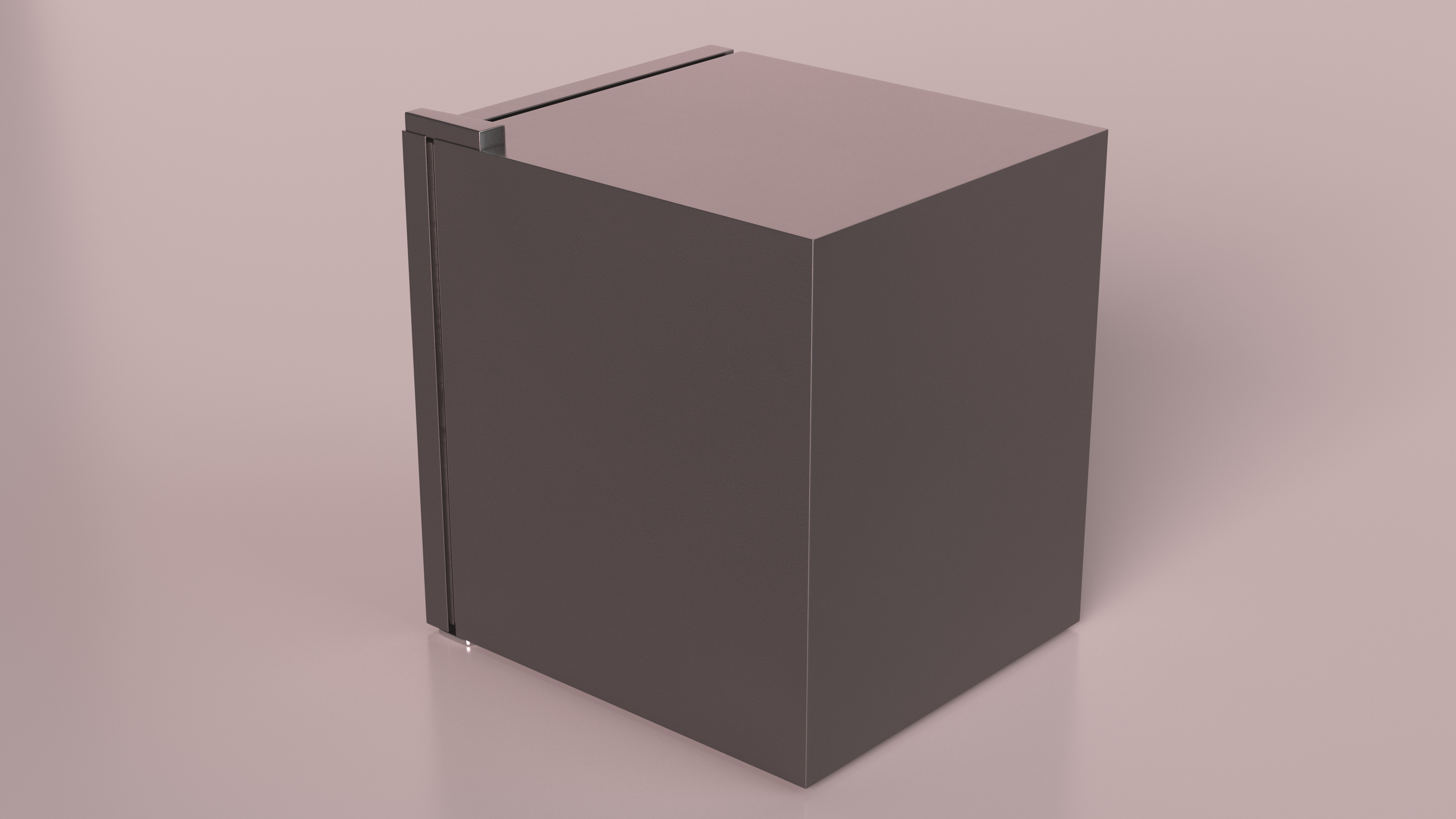 Beverage Refrigerator Cooler Black 3D model