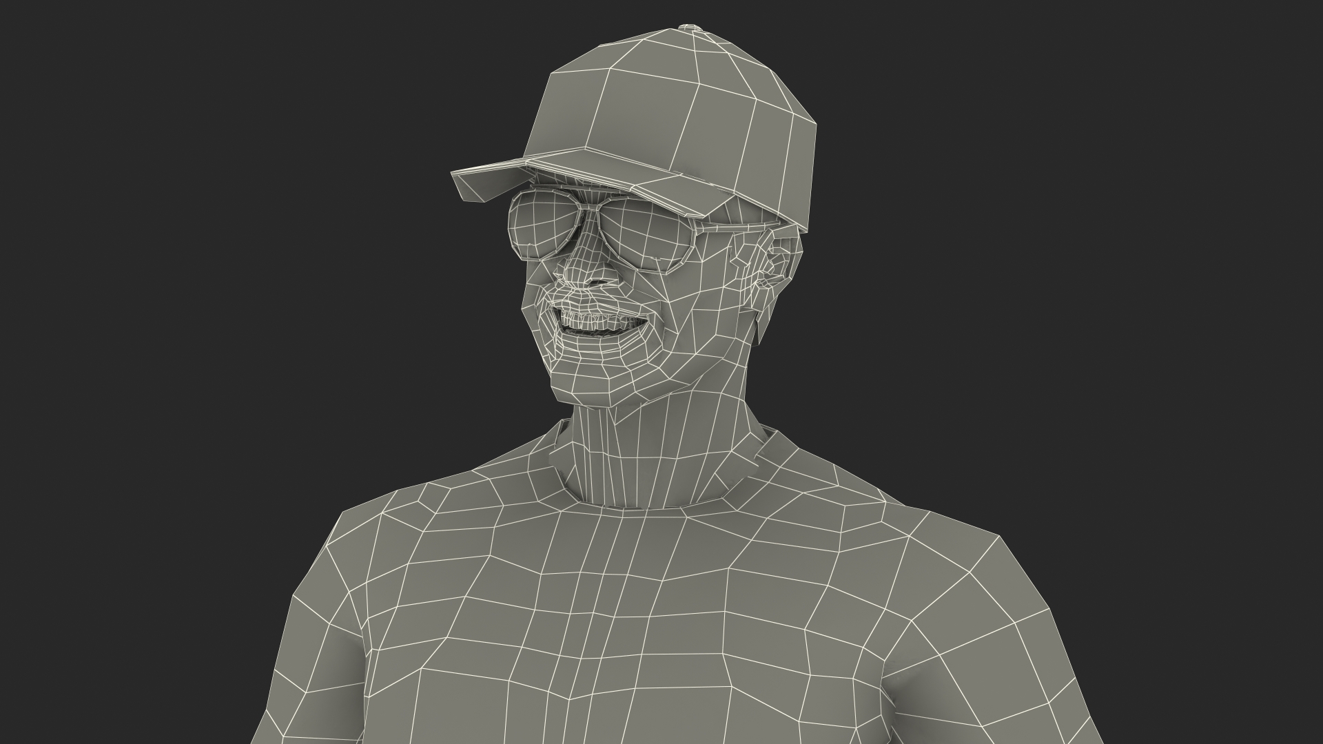Asian Man Summer Outfits Smiling Pose 3D