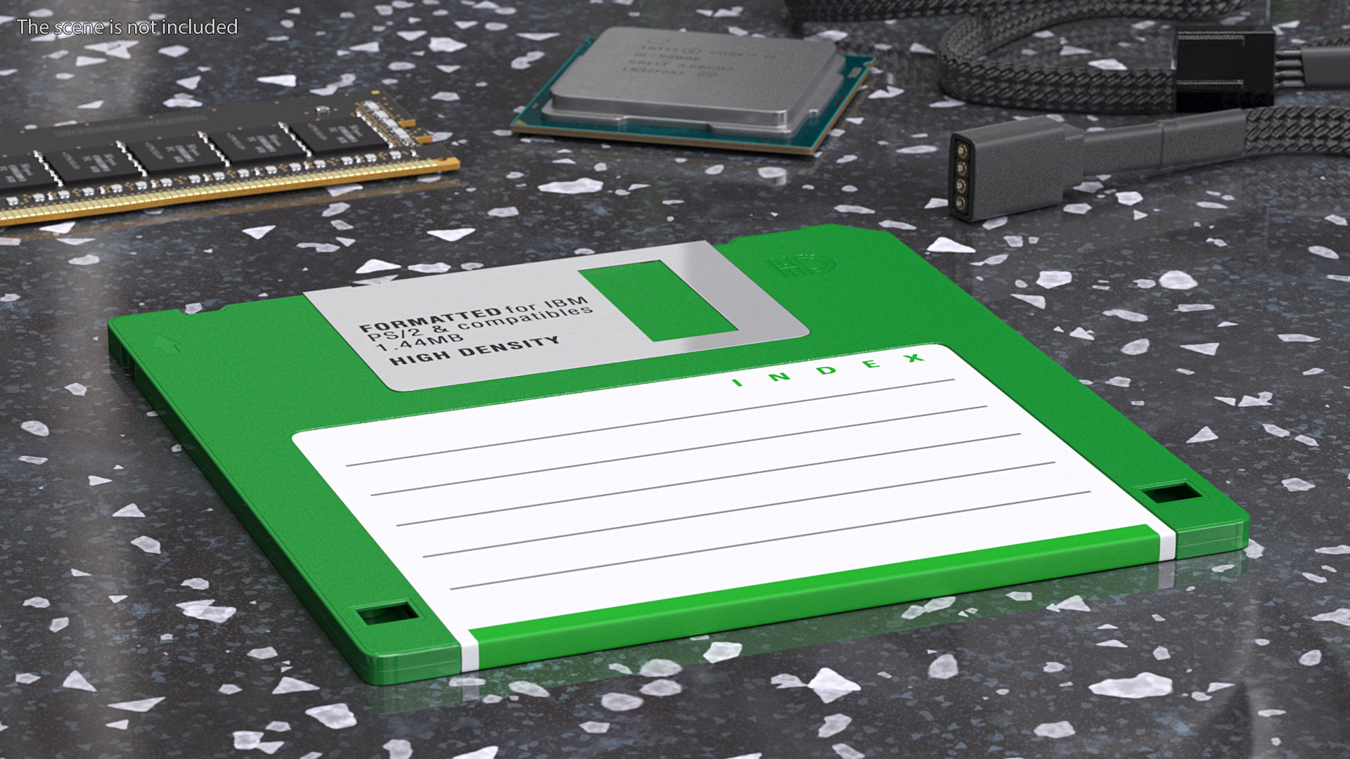 Double Sided Micro Diskette 3D