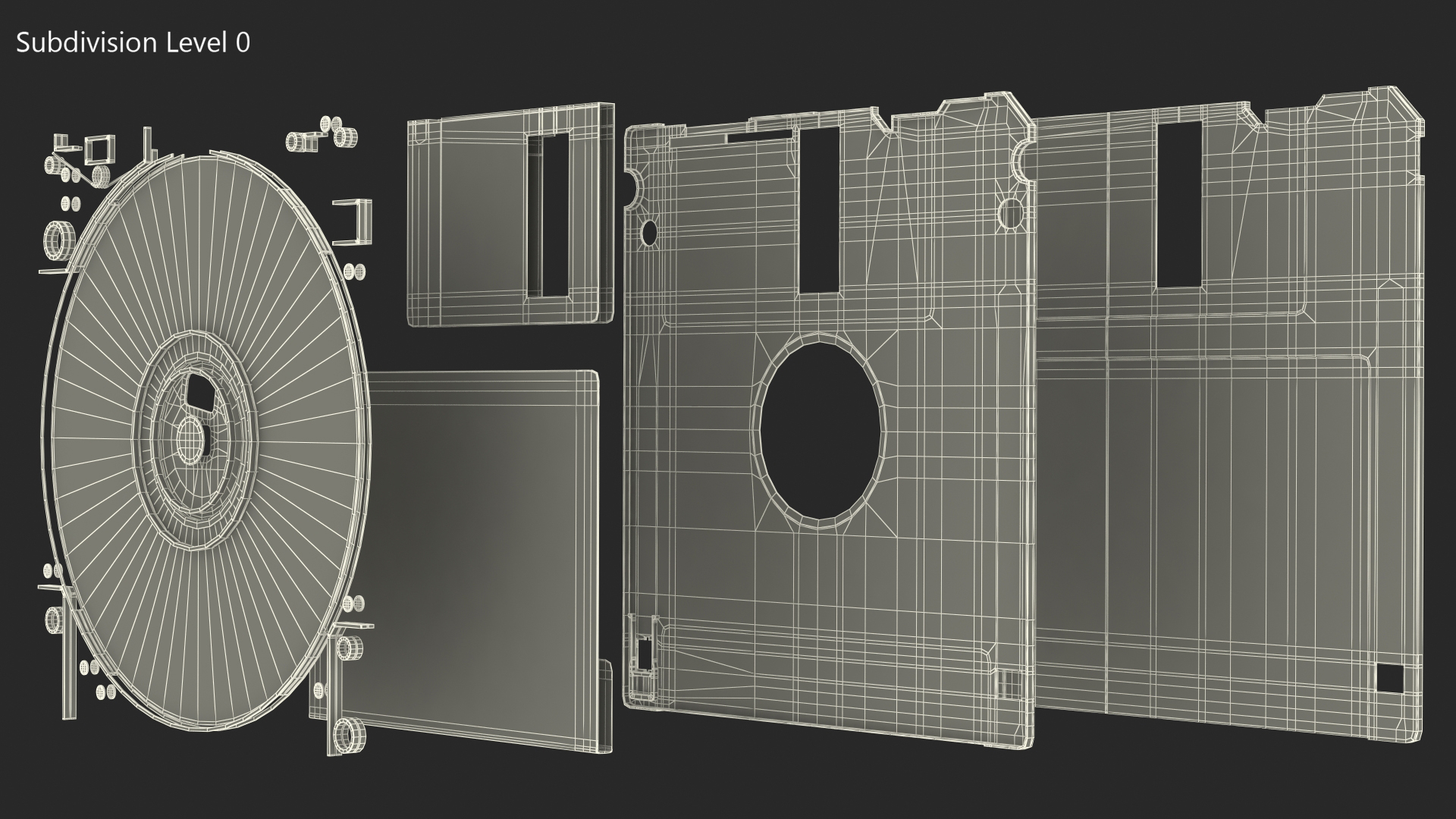 Double Sided Micro Diskette 3D