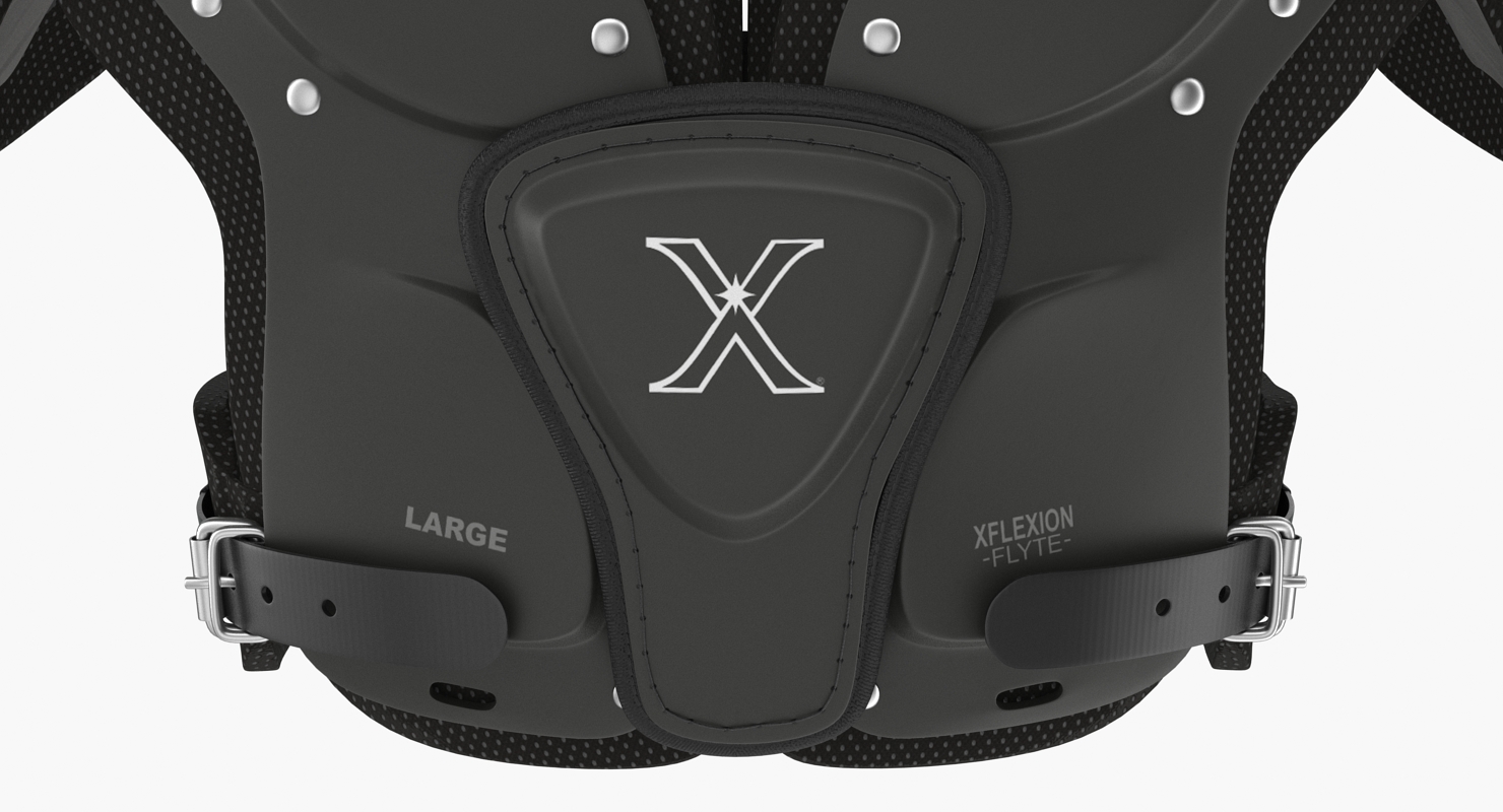 Xenith Flyte Youth Football Shoulder Pads Black 3D