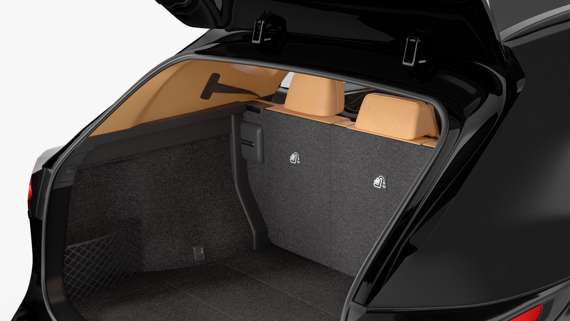 3D model 2024 Lexus NX Black Rigged for Maya