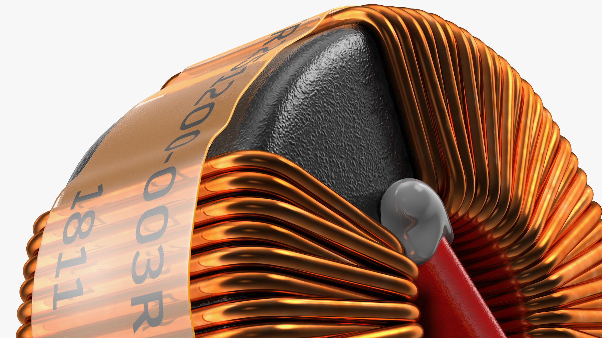 Common Mode Choke Filter Inductor Soldered 3D