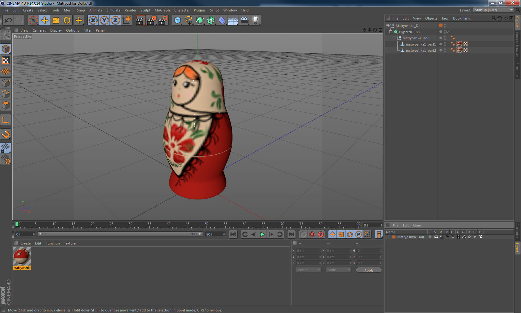 3D model Matryoshka Doll