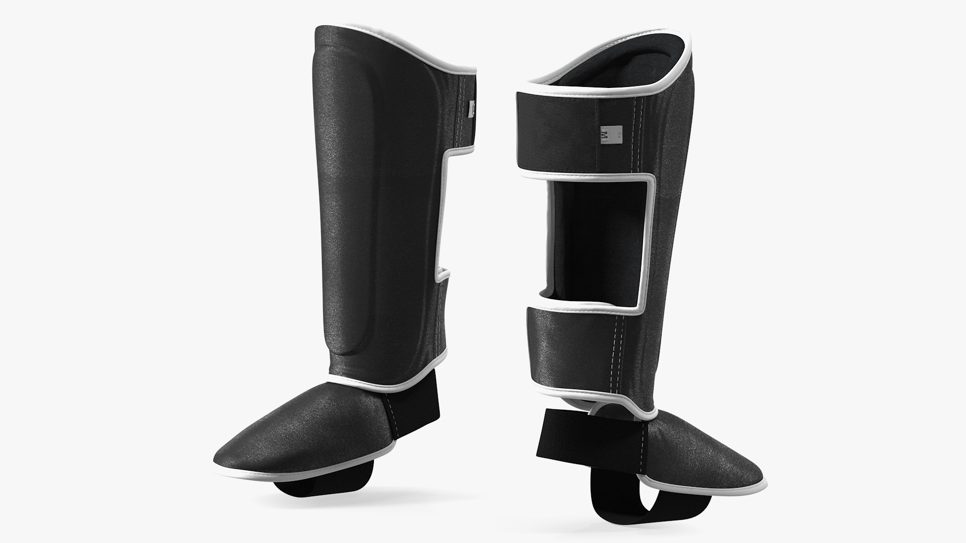 3D Muay Thai Leather Boot Shin Guard model