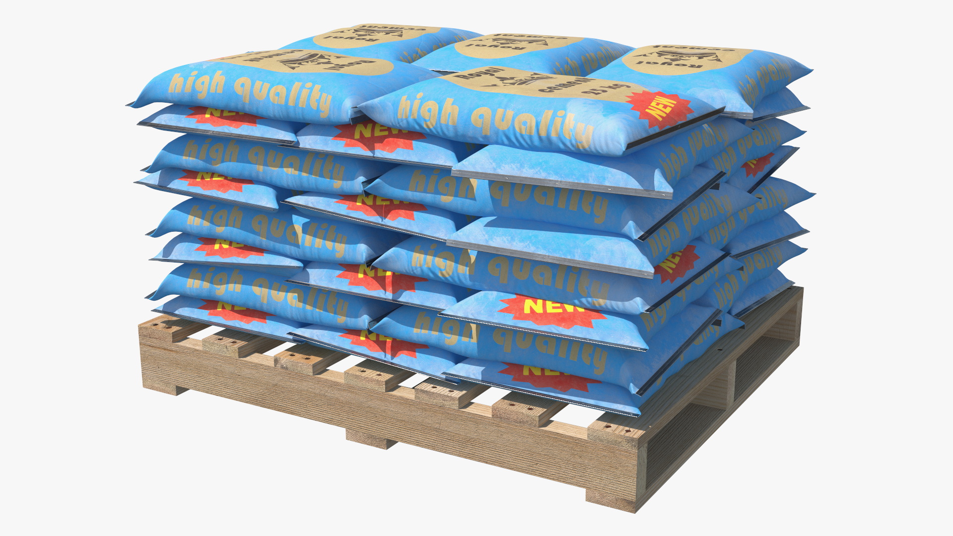 3D Construction Excavation Site with Portable Concrete Mixer Pump and Worker model