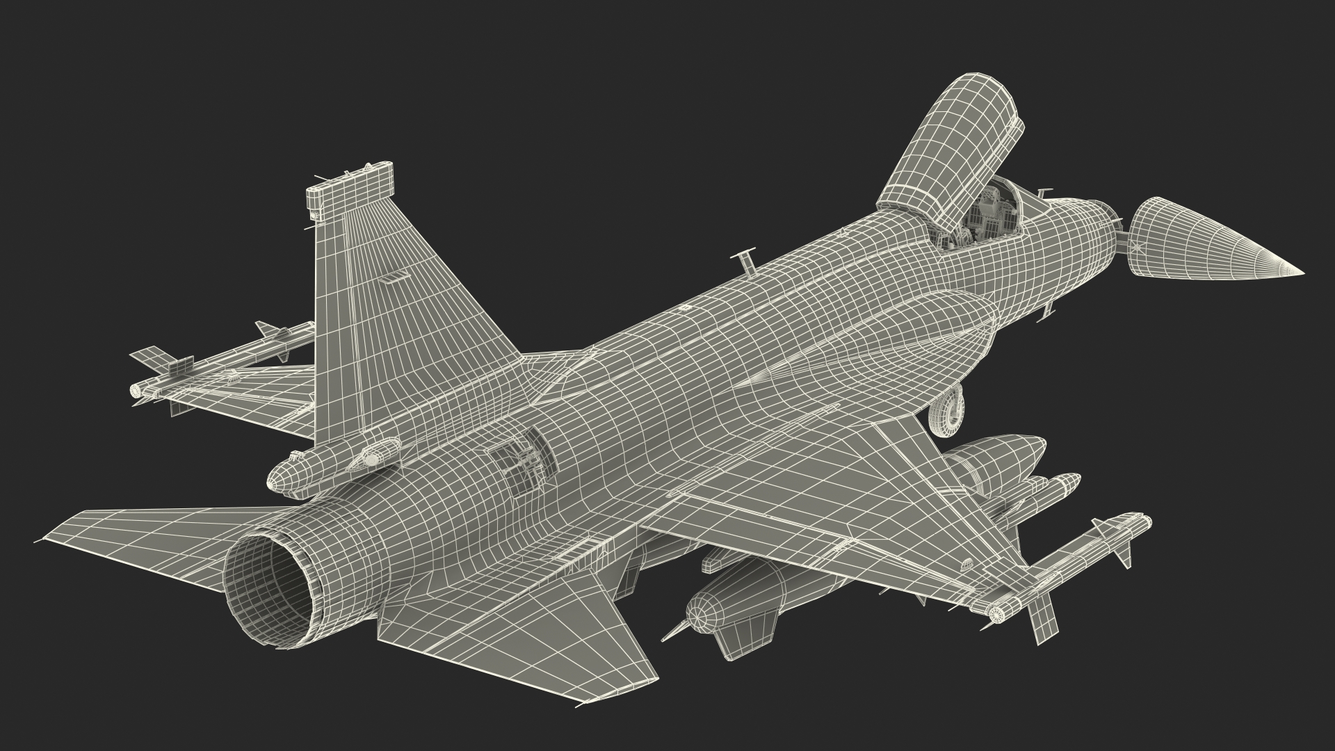 3D model PAC JF-17 Thunder Pakistan Air Force with Armament
