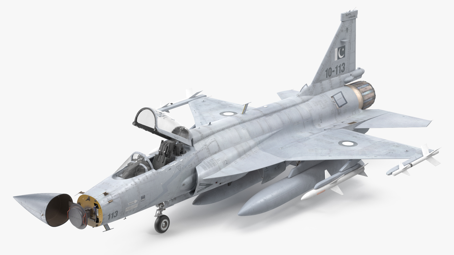 3D model PAC JF-17 Thunder Pakistan Air Force with Armament