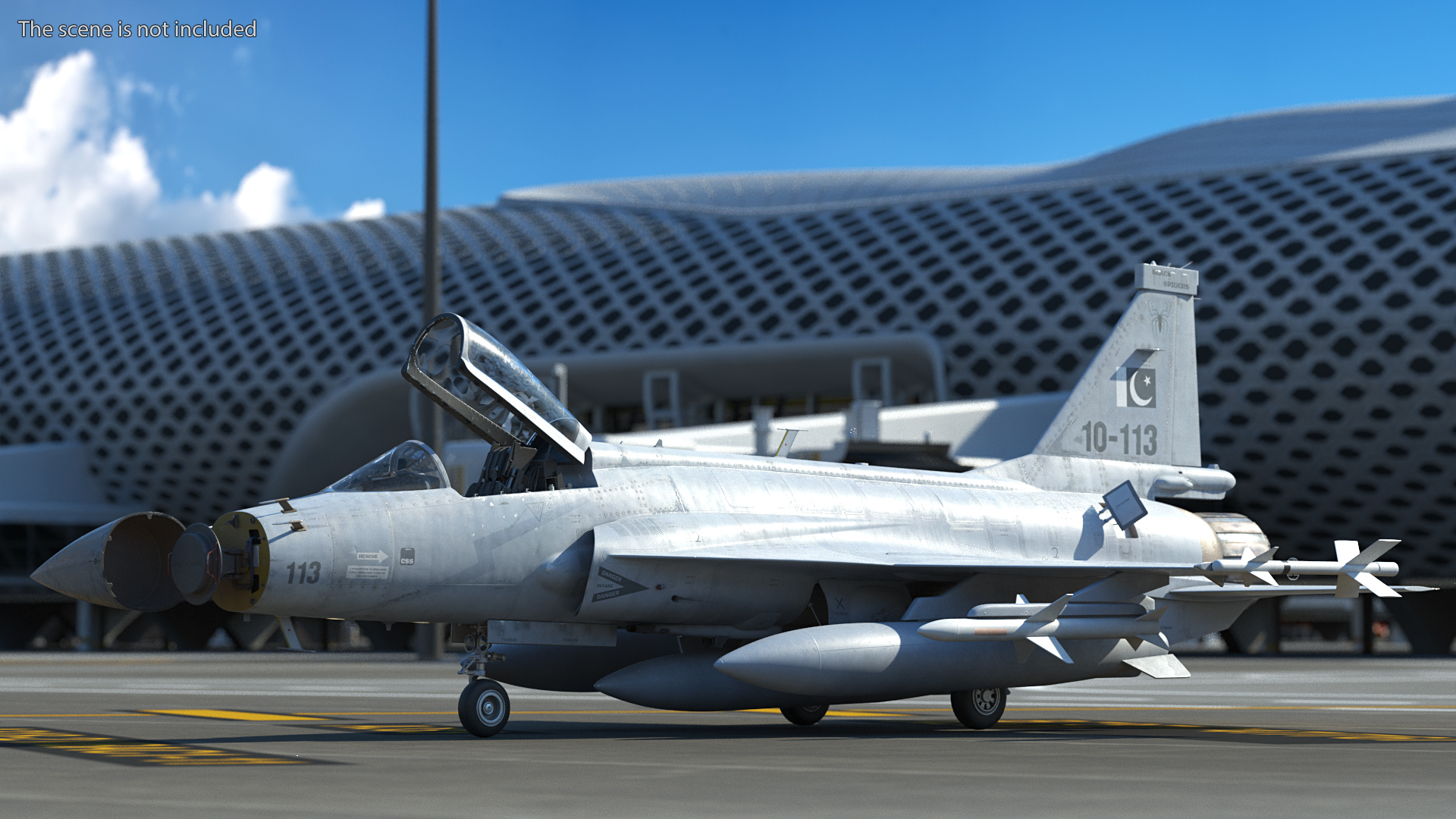 3D model PAC JF-17 Thunder Pakistan Air Force with Armament