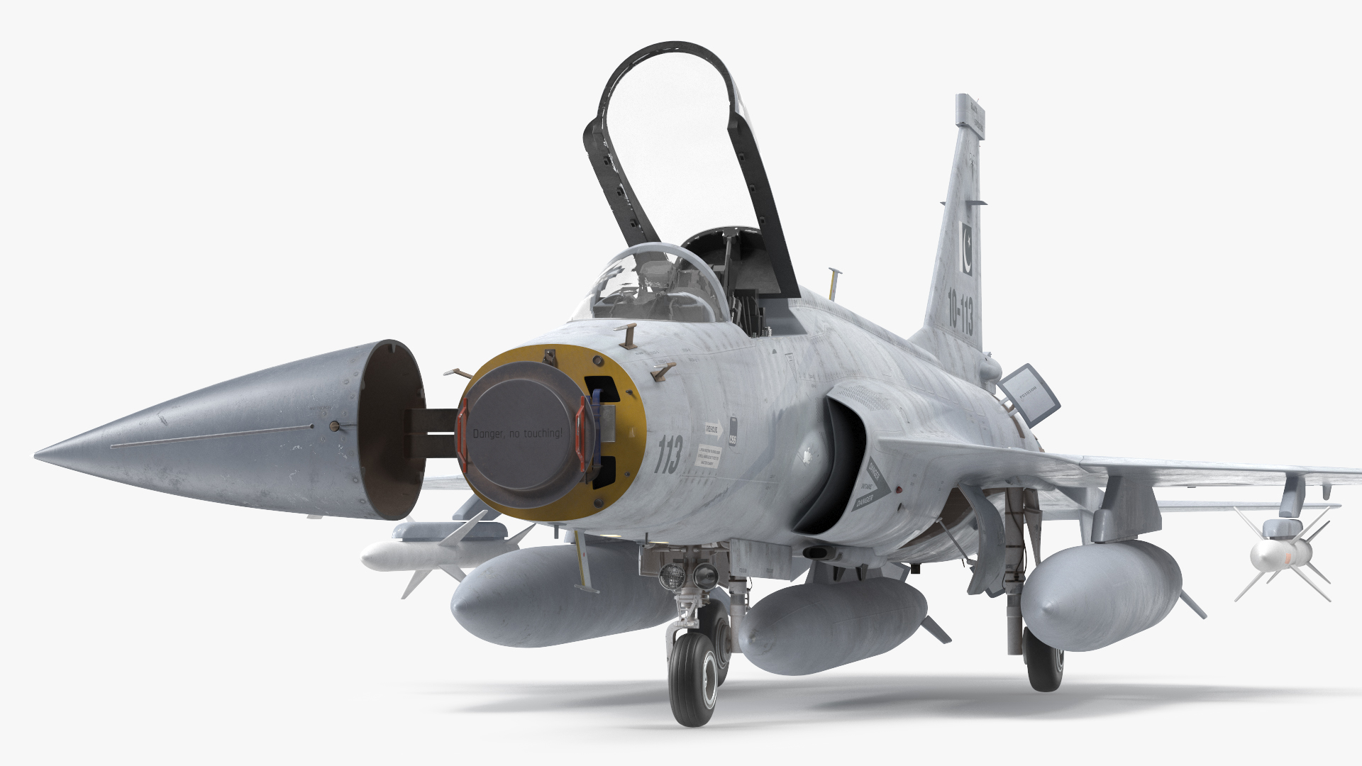 3D model PAC JF-17 Thunder Pakistan Air Force with Armament